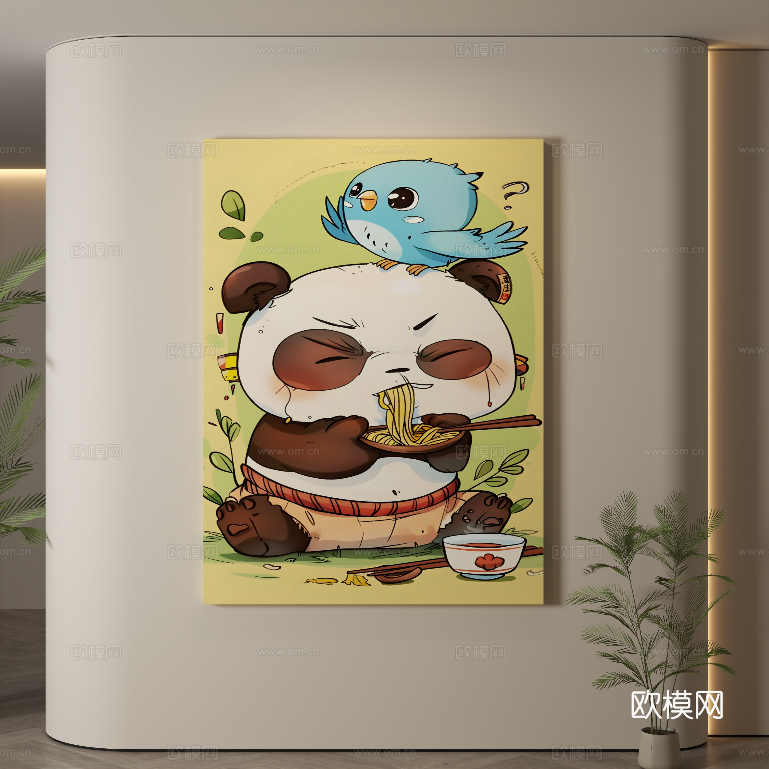 现代挂画 儿童房挂画 儿童房装饰画 儿童房卡通挂画 卡通装饰3d模型