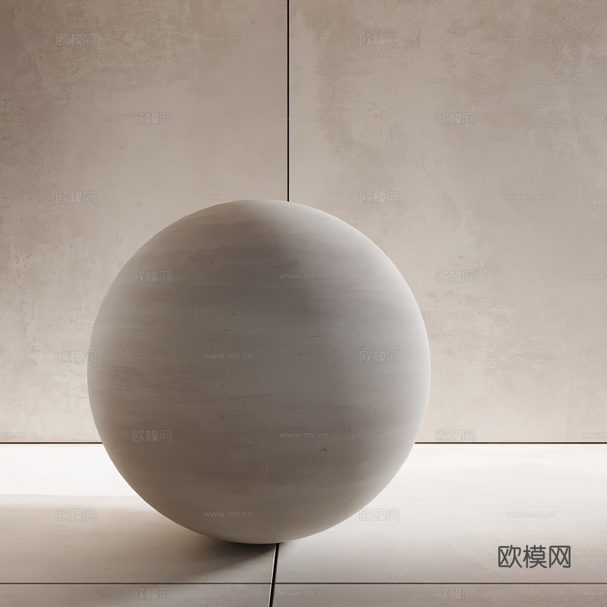 现代奶油风瓷砖 水泥砖 柔光砖3d模型-Pic-2