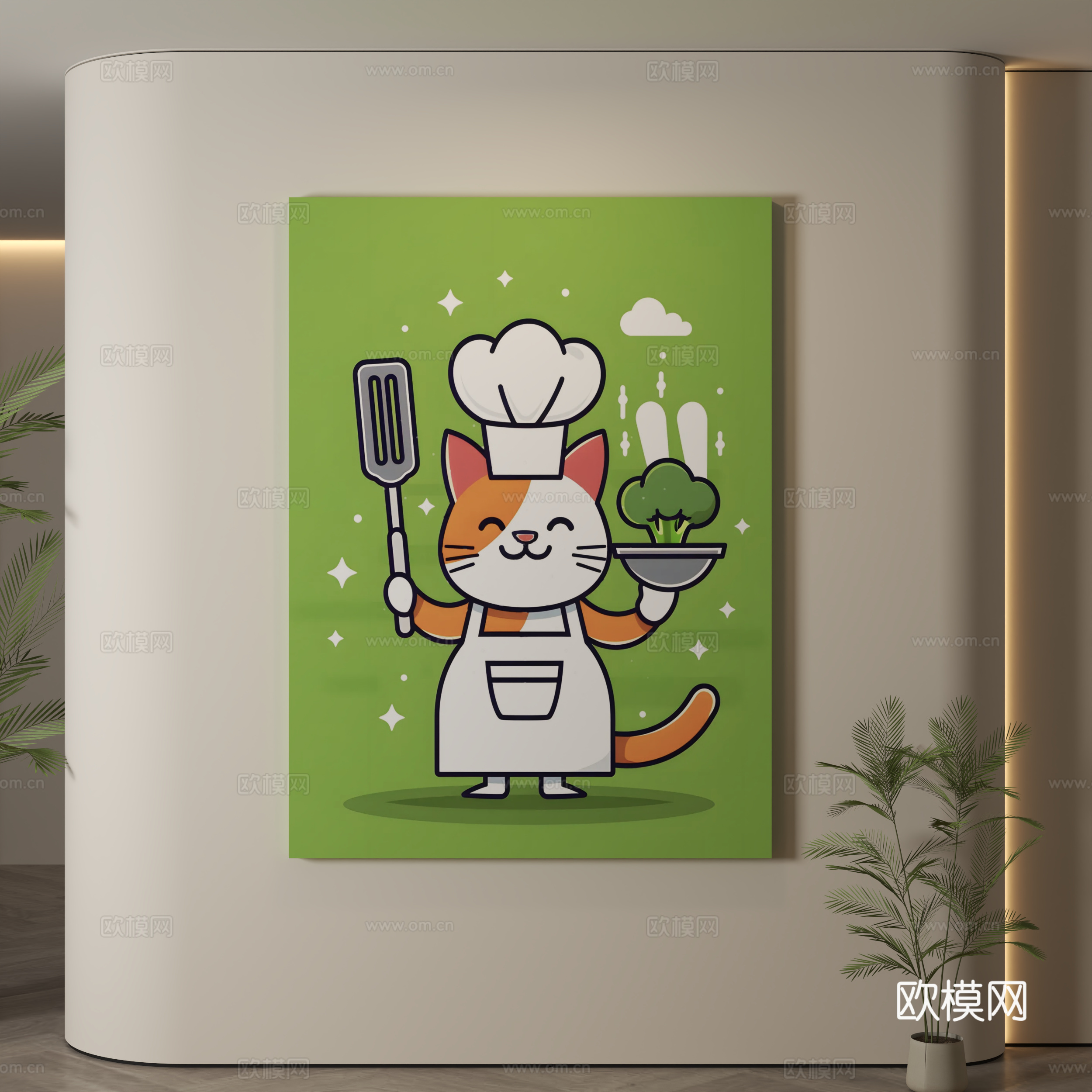 现代挂画 儿童房挂画 儿童房装饰画 儿童房卡通挂画 卡通装饰3d模型