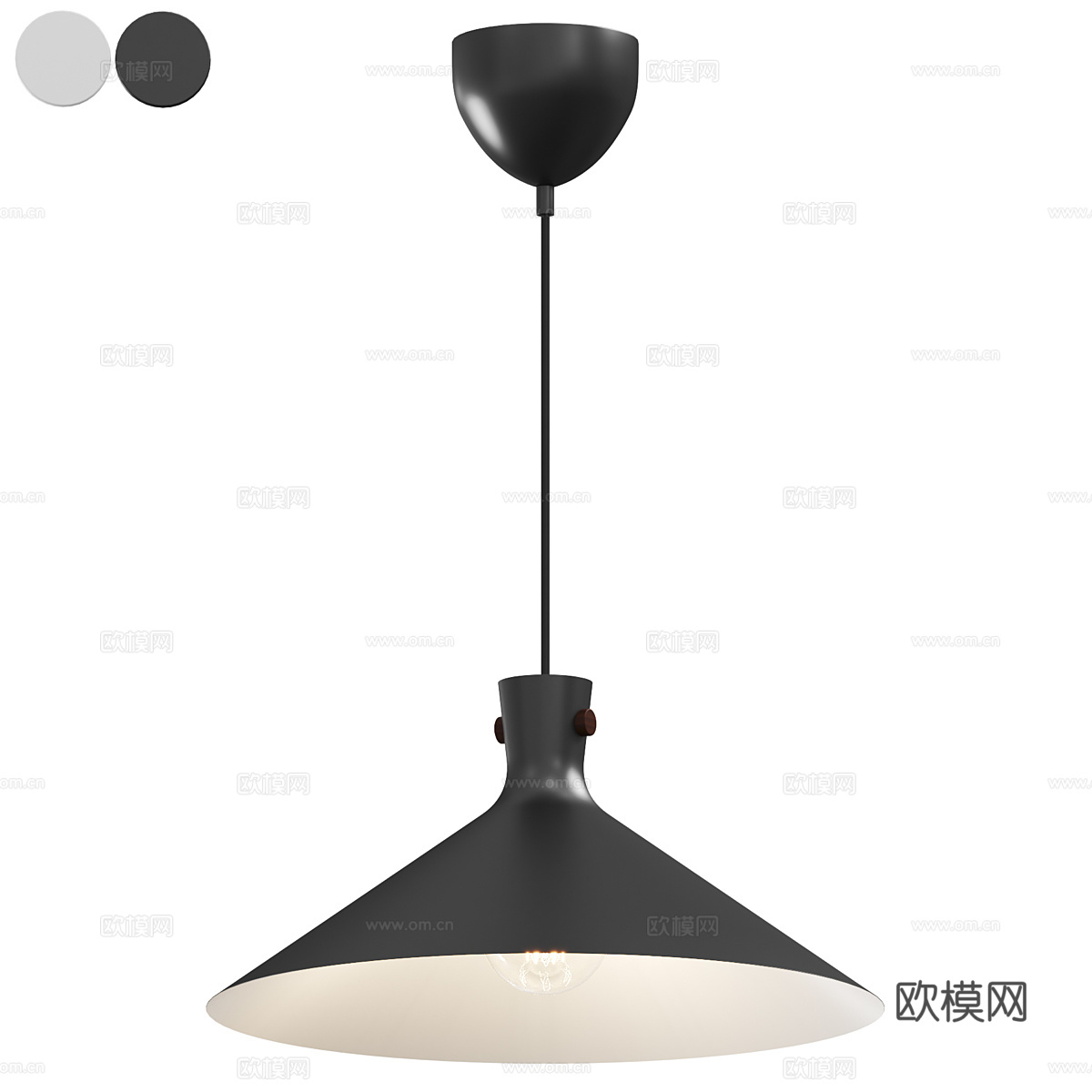 现代极简 Dorina 装饰吊灯3d模型