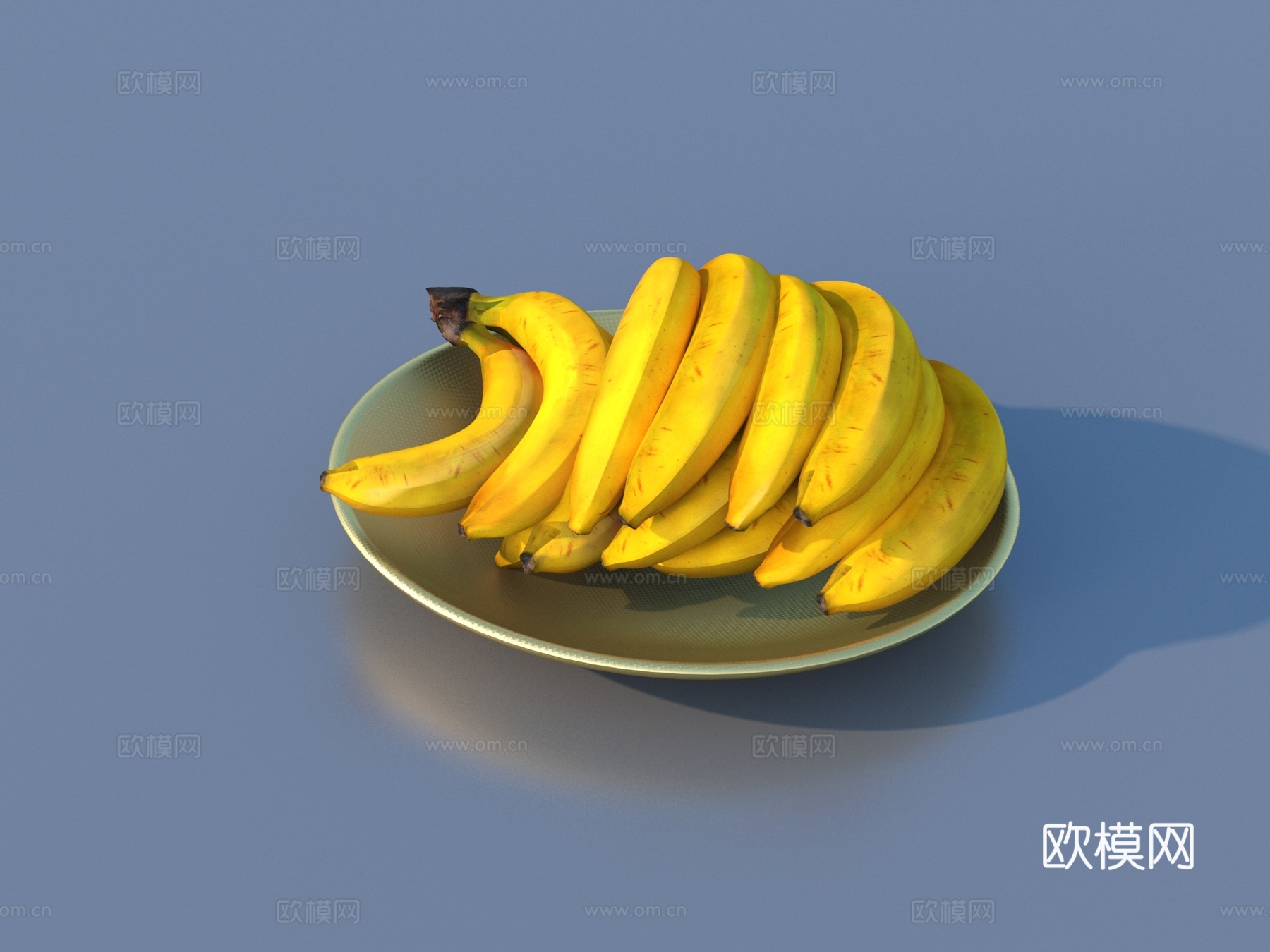 香蕉 水果盘3d模型