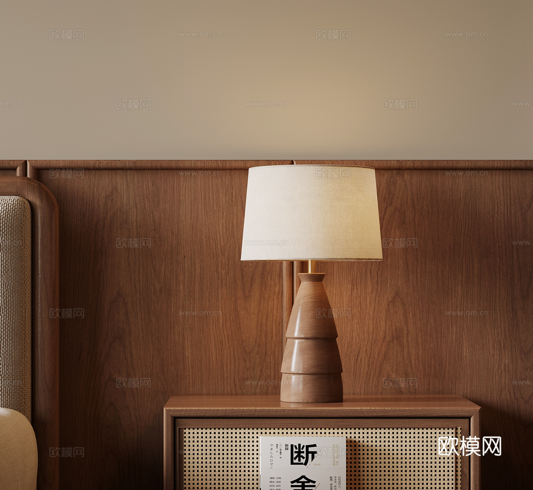 中古风台灯su模型
