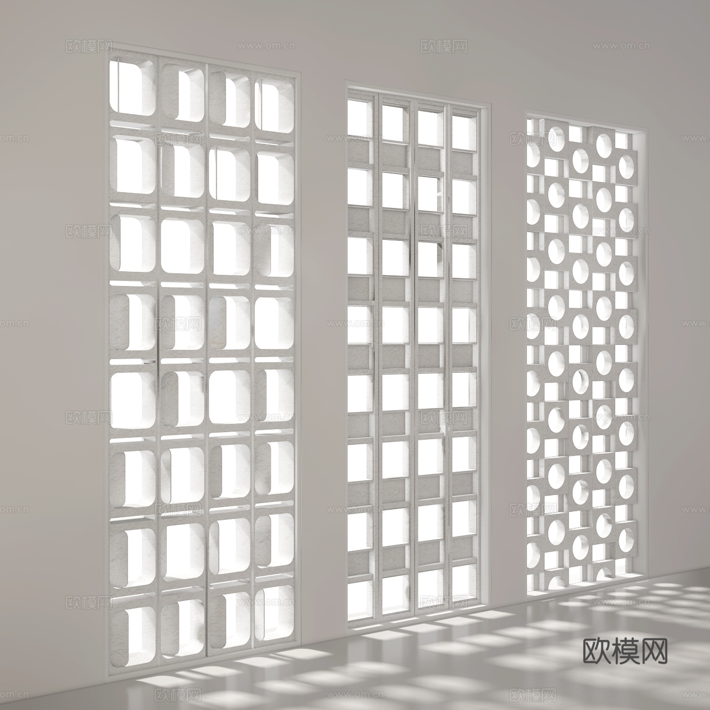 水泥墙3d模型下载