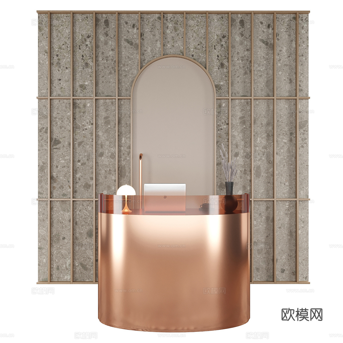 接待台3d模型