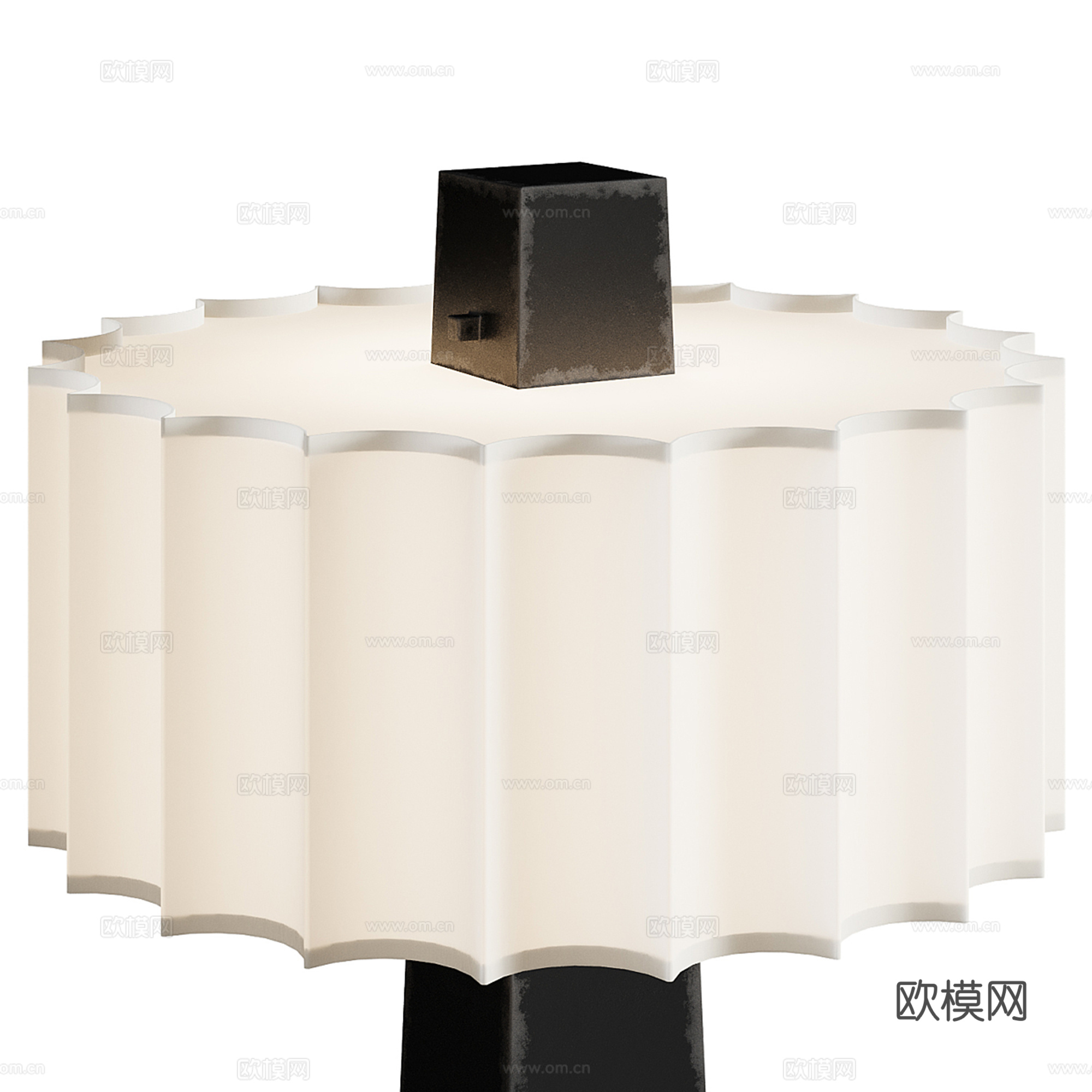 中古风落地灯su模型
