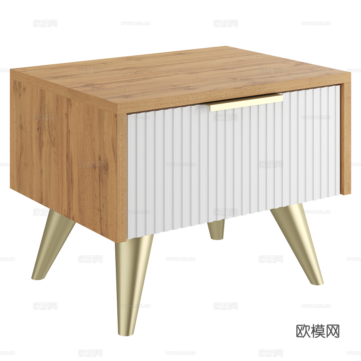 现代简约床头柜 床头柜 简约床头柜 轻奢床头柜3d模型