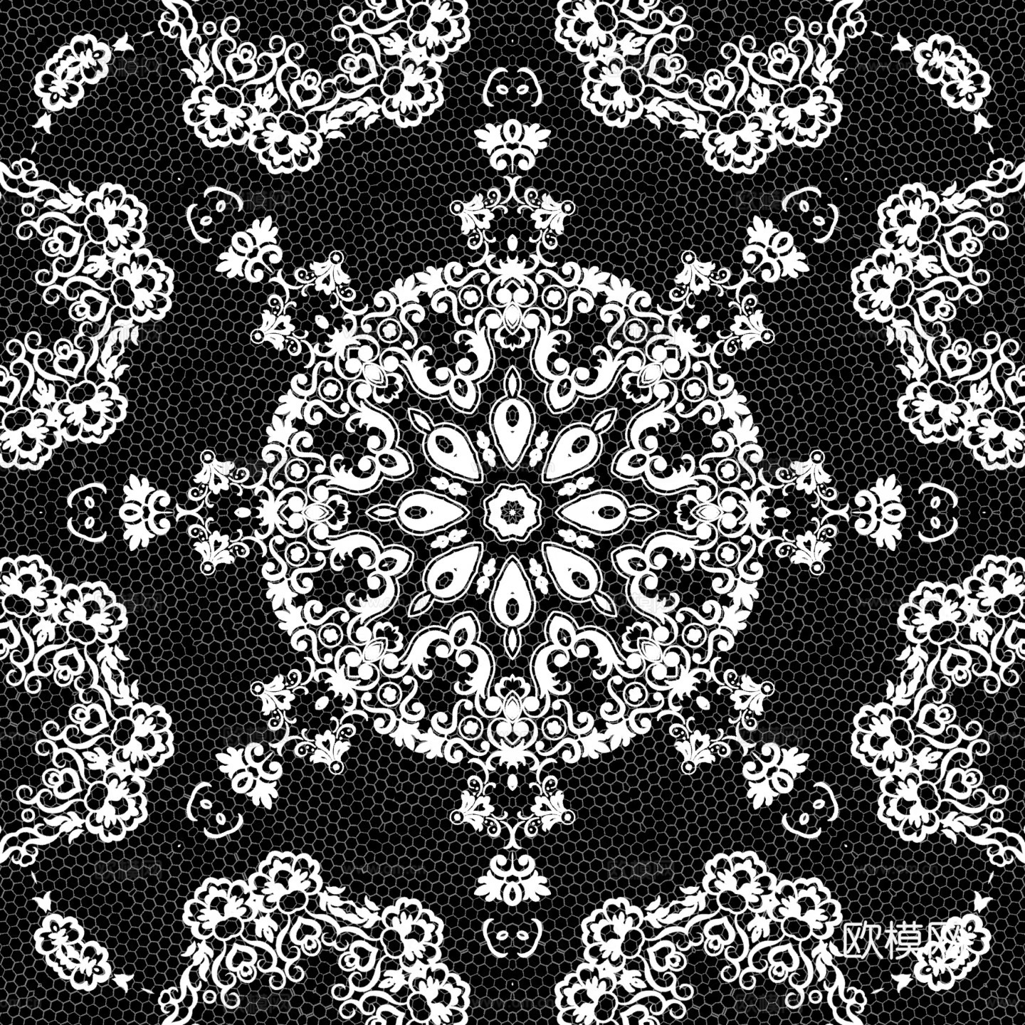 蕾丝花纹