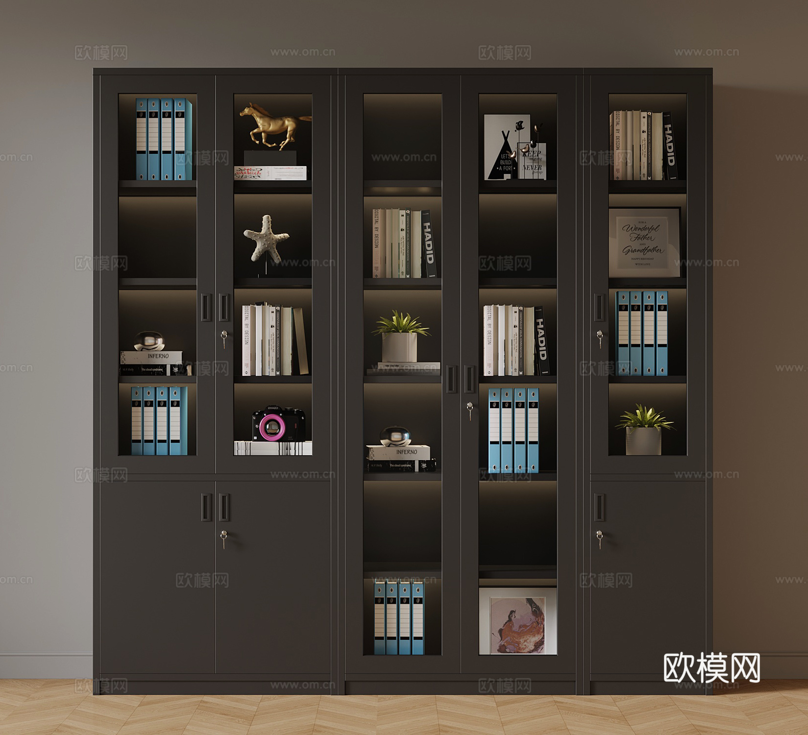 现代文件柜3d模型