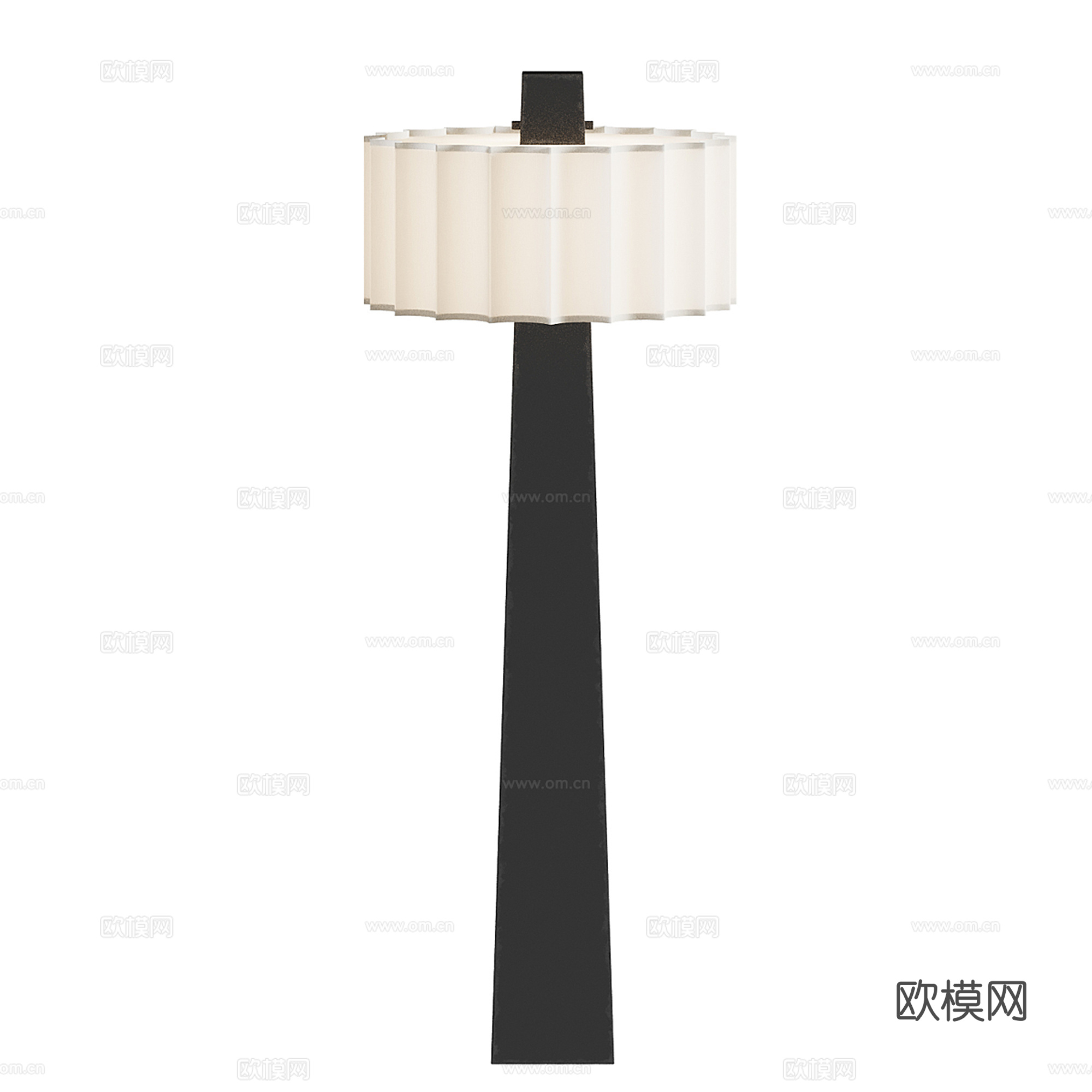 中古风落地灯3d模型