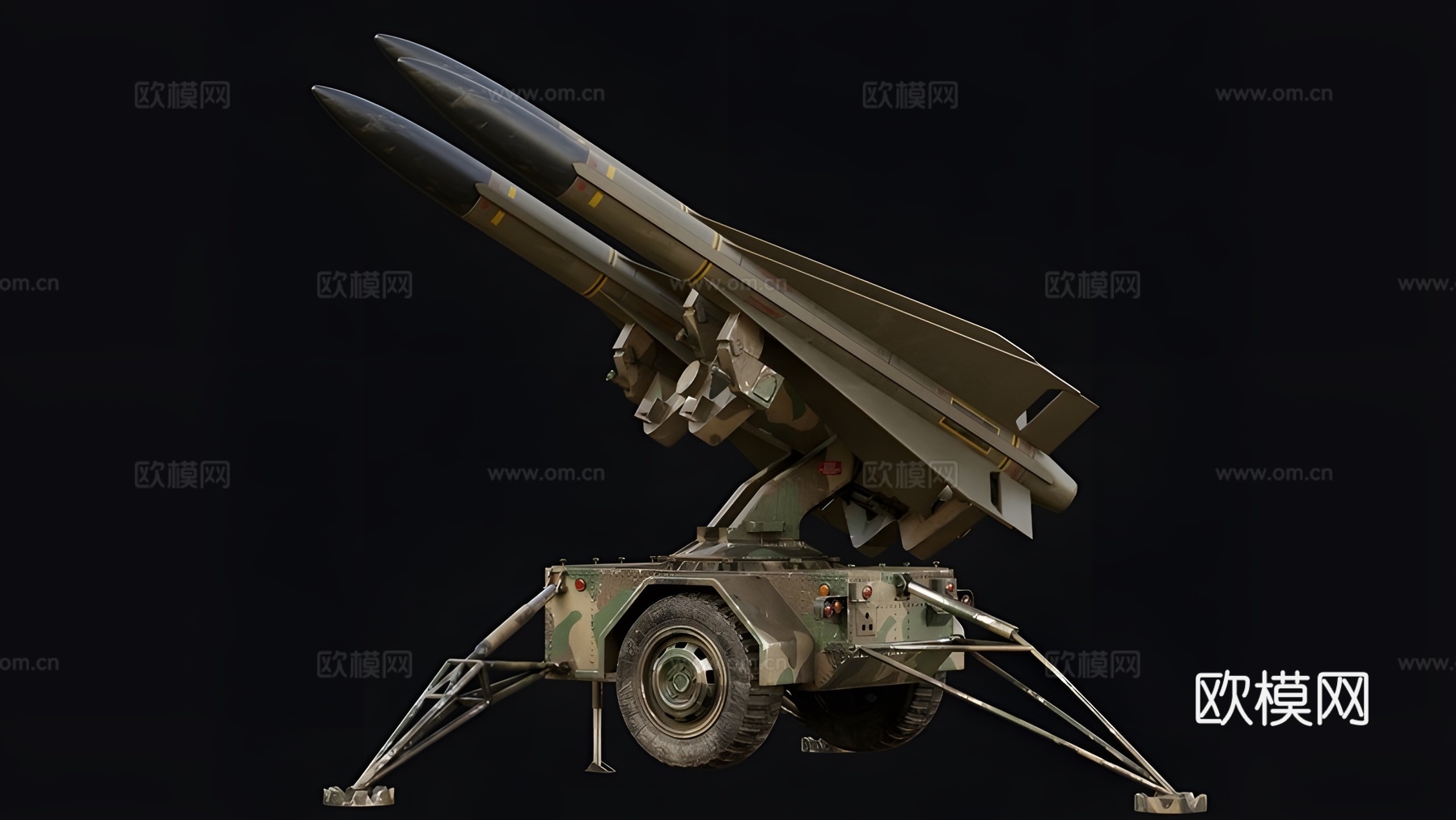 导弹发射器3d模型
