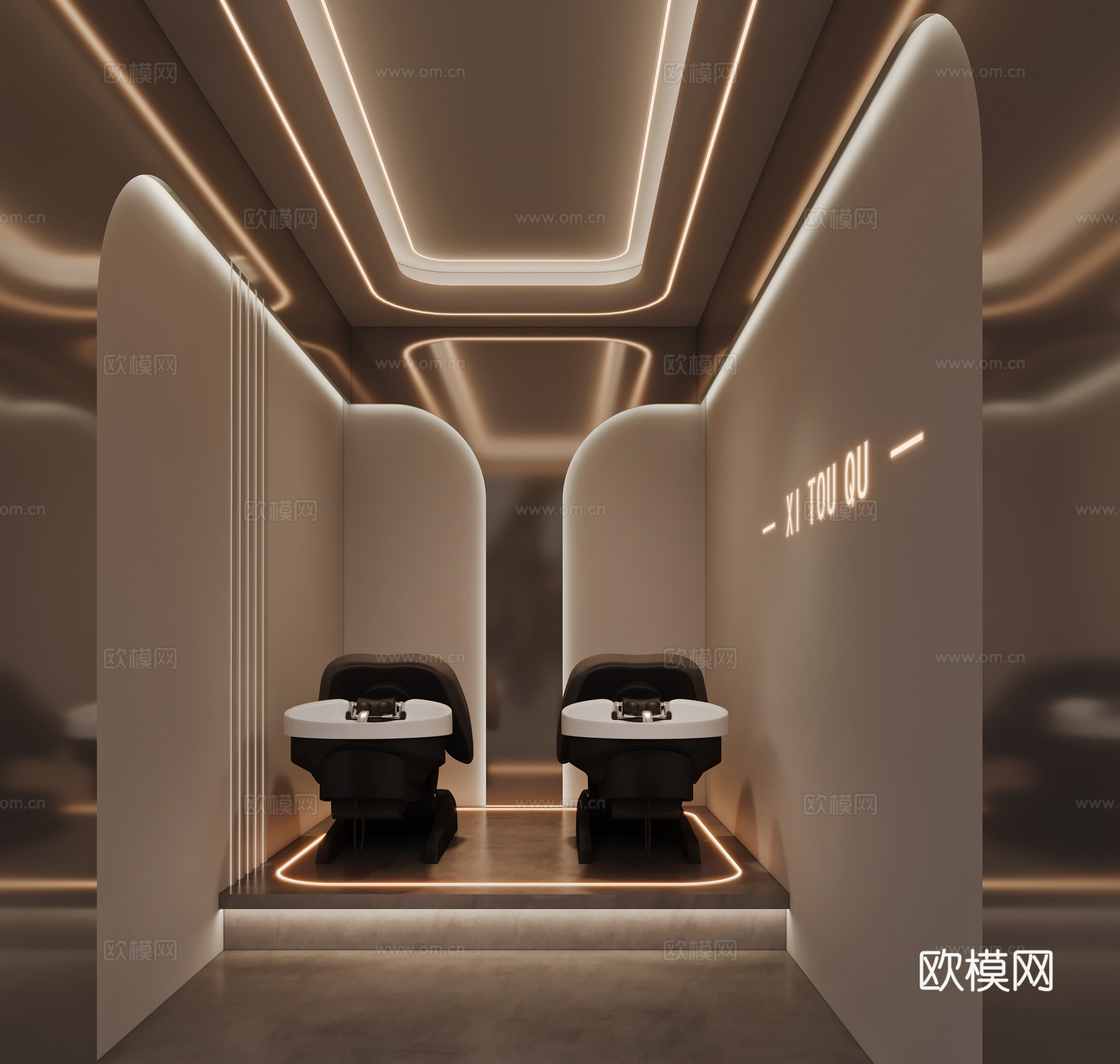 现代理发店3d模型