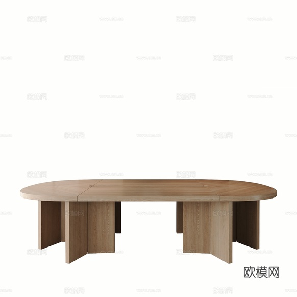 现代餐桌3d模型下载(渲染图2)