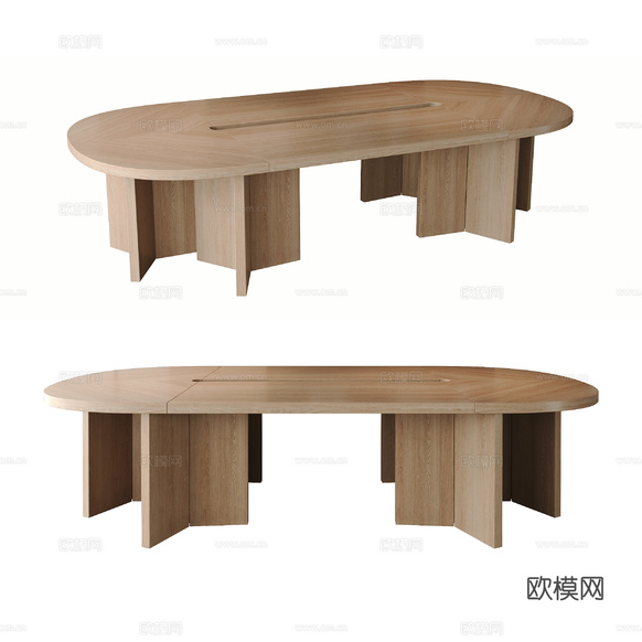 现代餐桌3d模型下载(渲染图1)