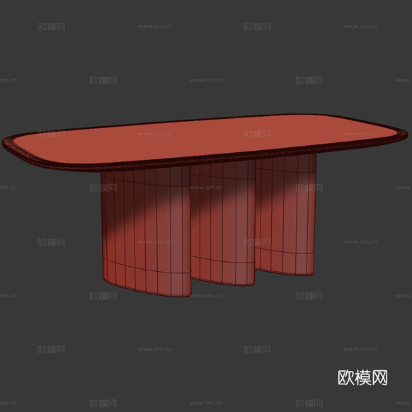 现代餐厅 餐桌3d模型下载(渲染图4)