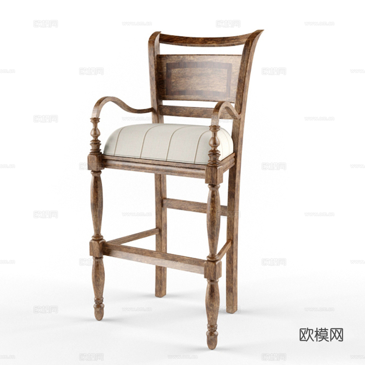酒吧凳3d模型