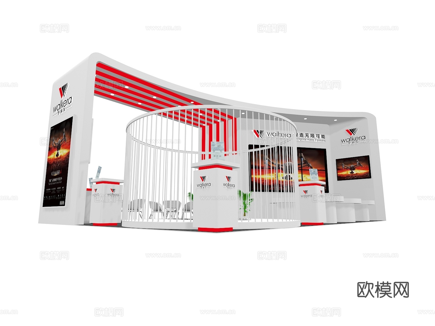 展台3d模型