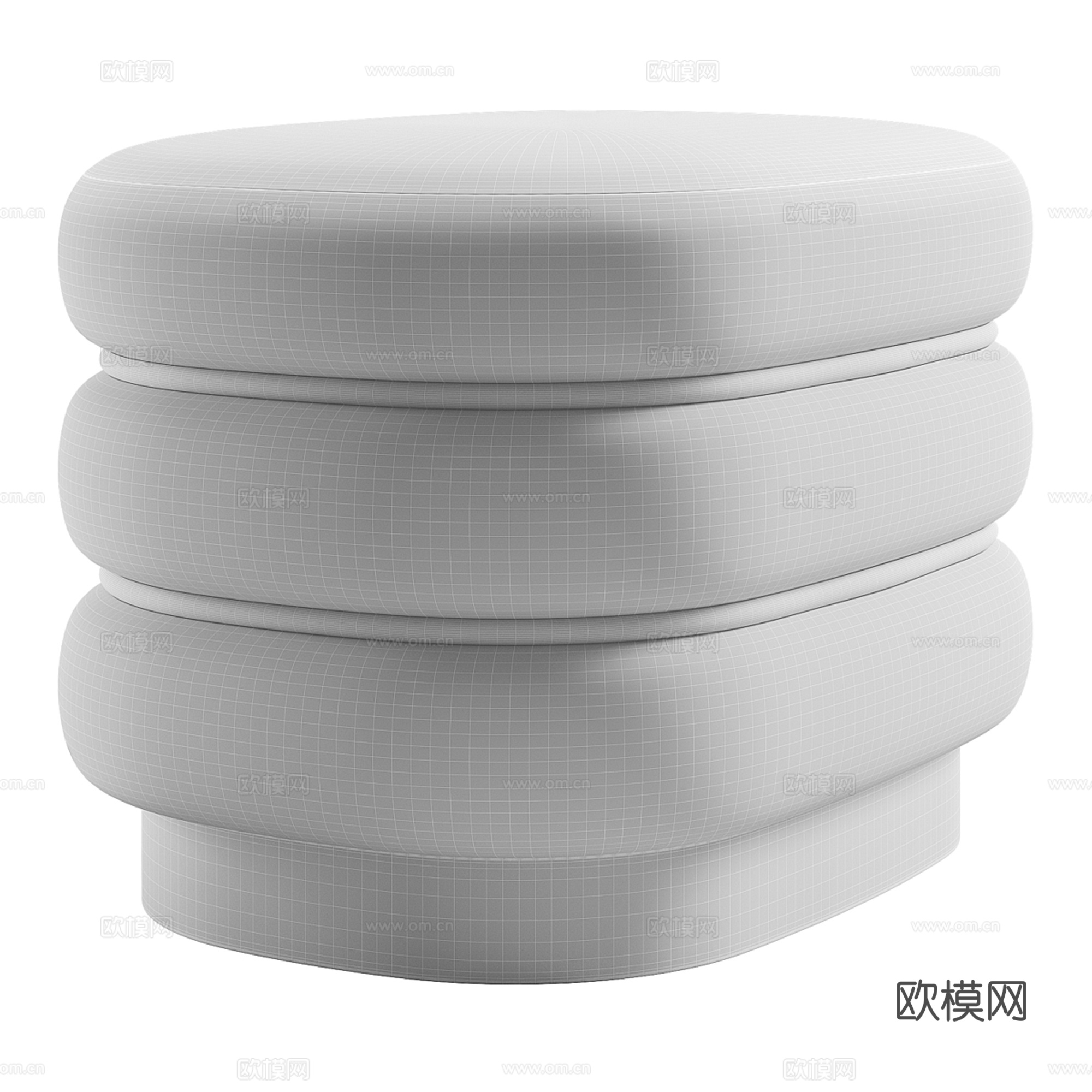 沙发凳 矮凳 梳妆凳3d模型