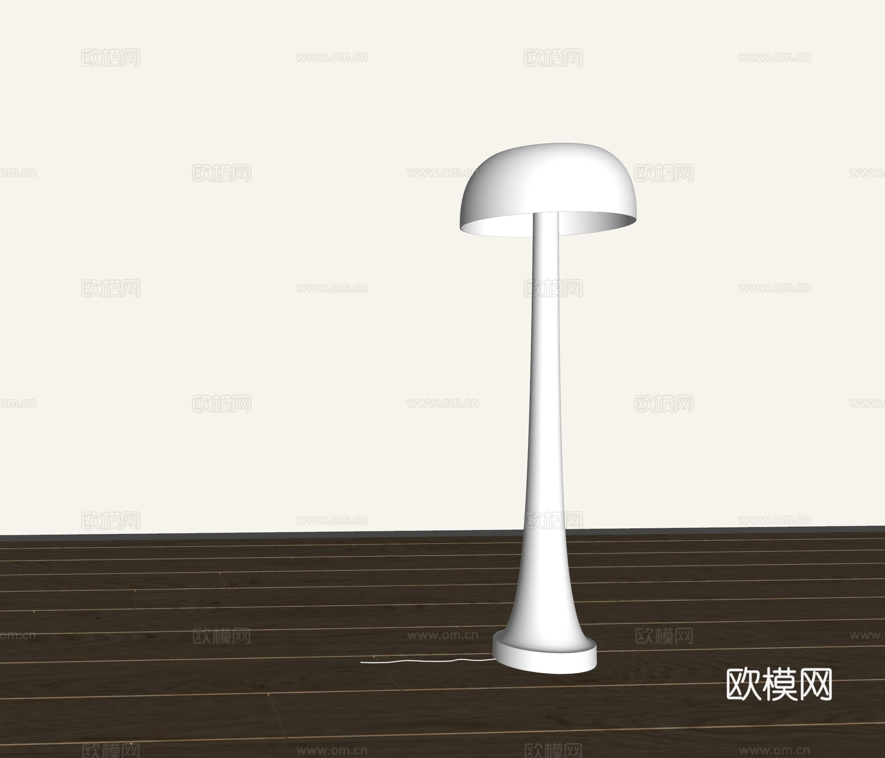 现代中古落地灯 极简落地灯 意式落地灯 艺术落地灯 奶油风落su模型
