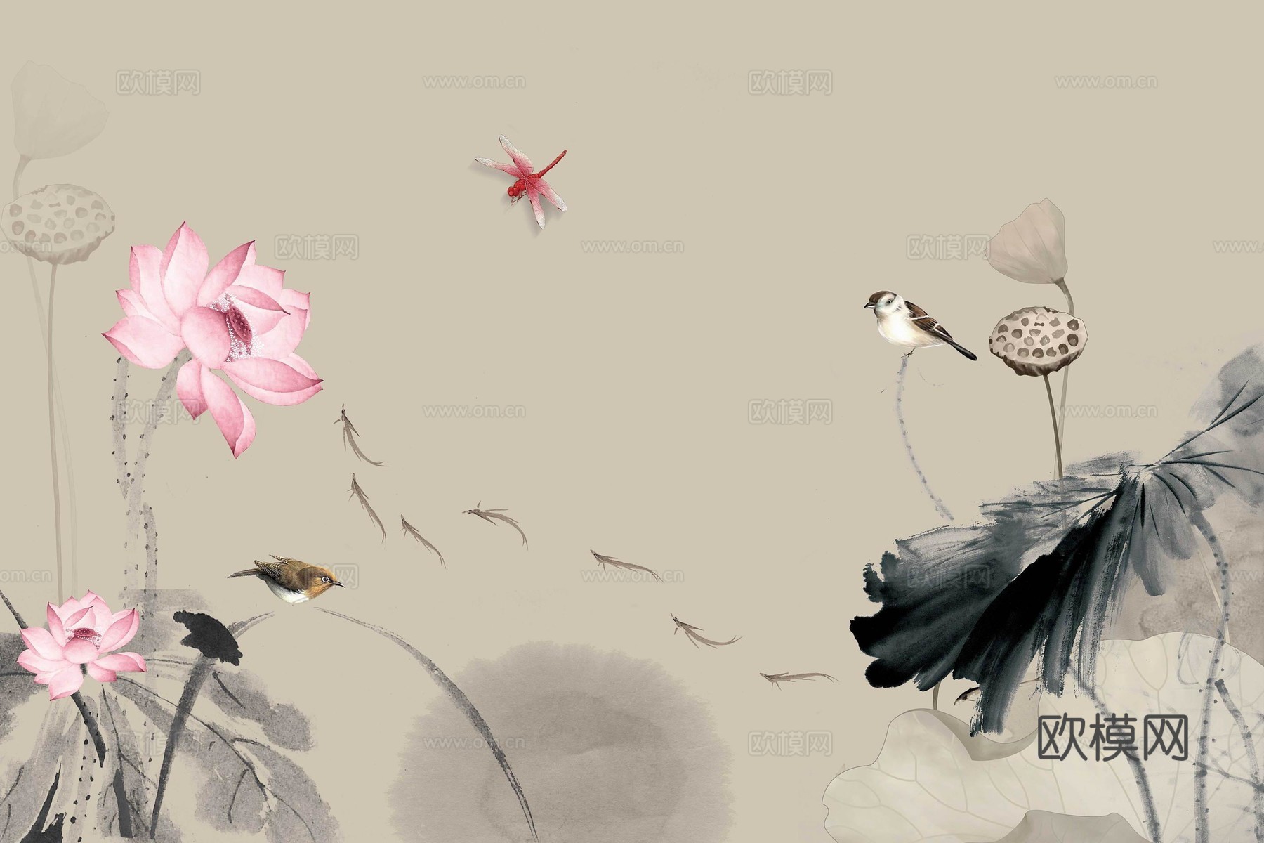 新中式花鸟装饰画