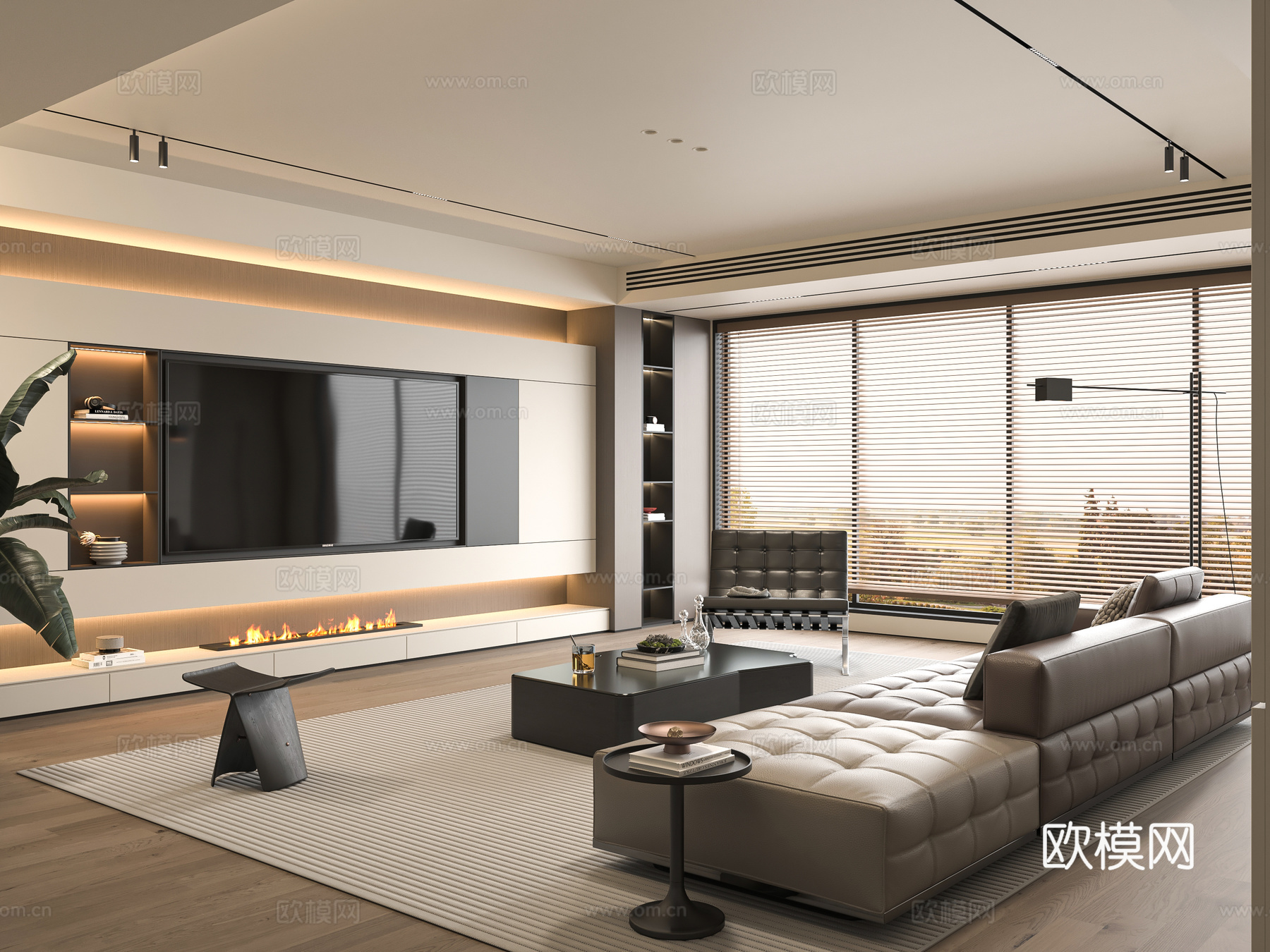 Minotti现代意式客厅3d模型