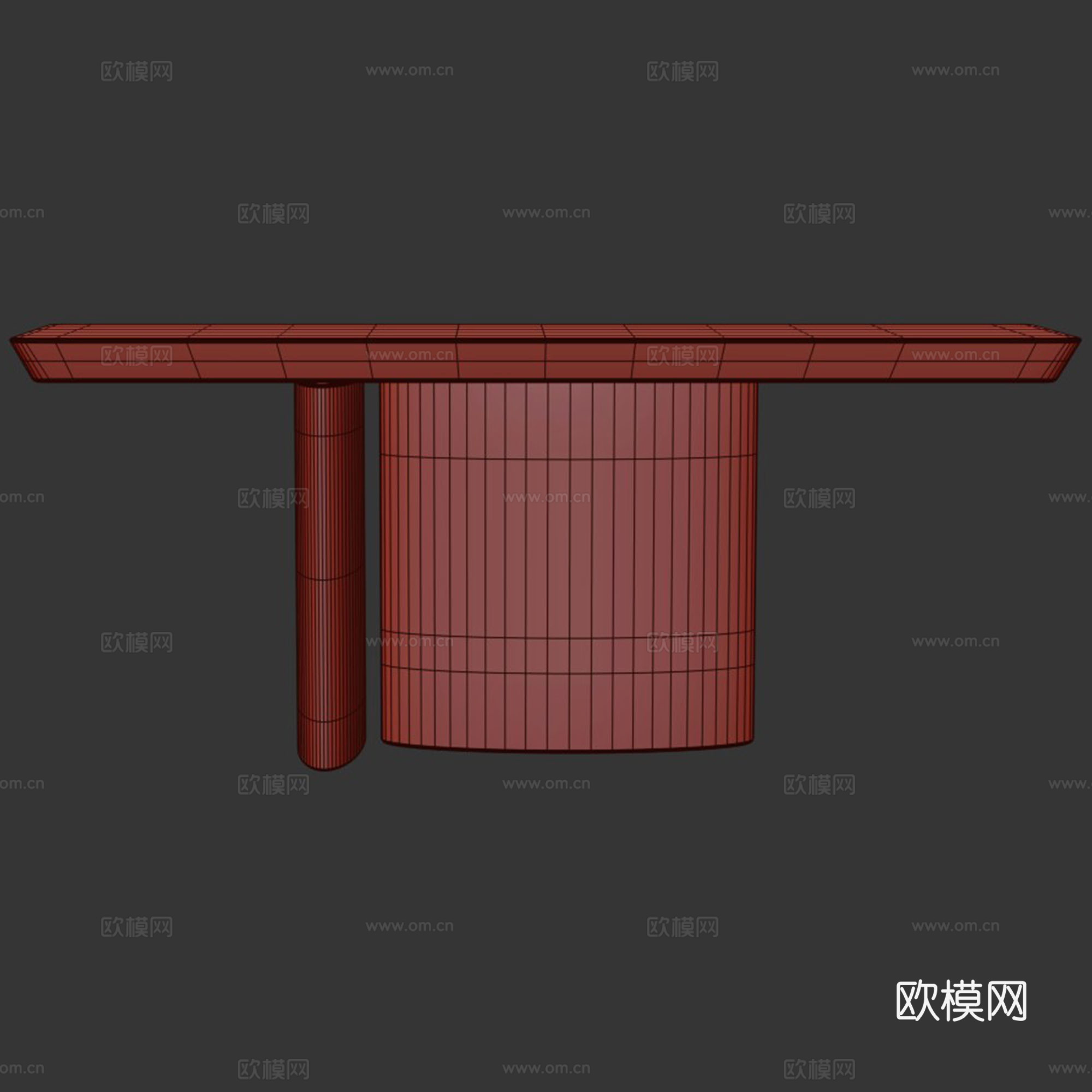 现代客厅 玄关桌 桌子3d模型