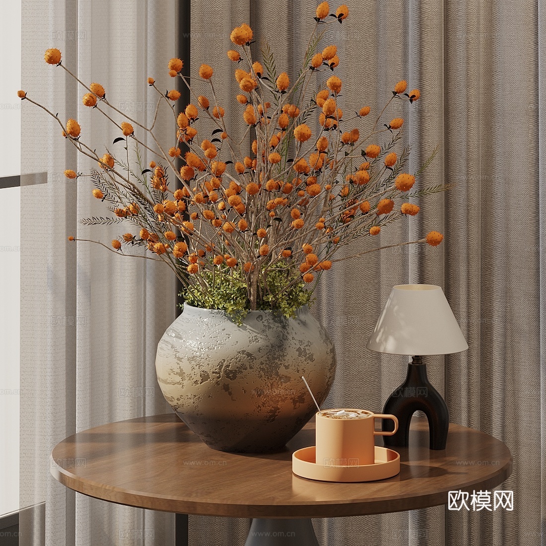 花艺盆栽 花艺花瓶 花艺摆件 花艺绿植3d模型