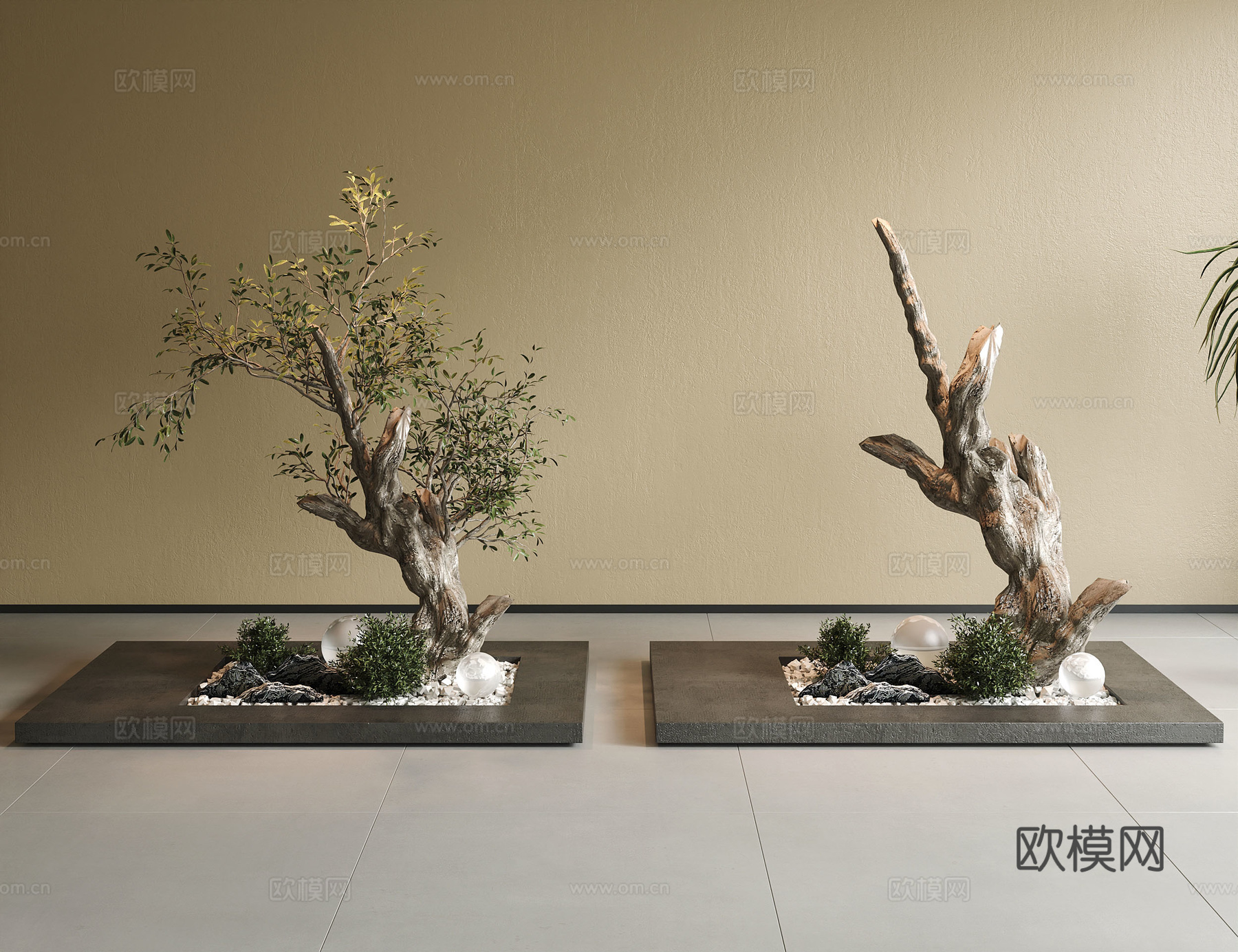 现代住宅景观3d模型