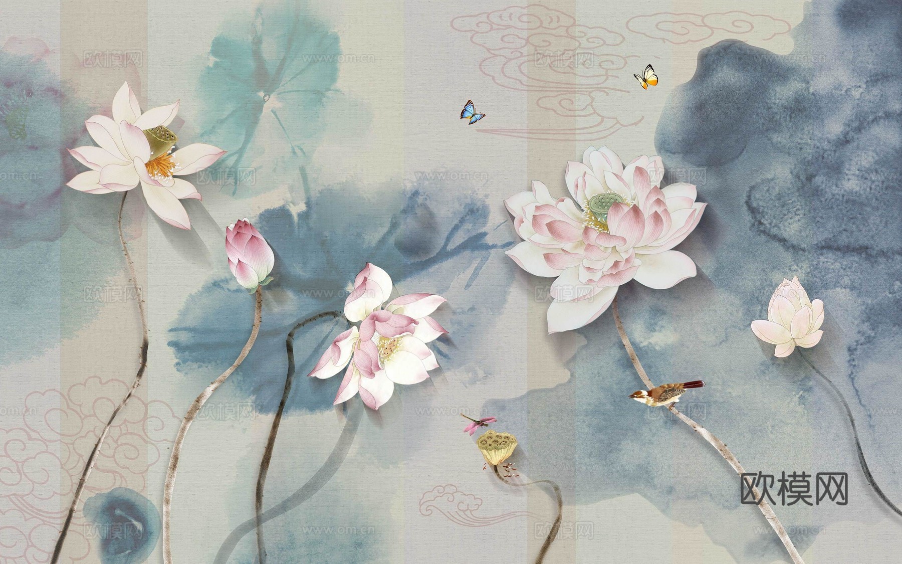 新中式花鸟装饰画
