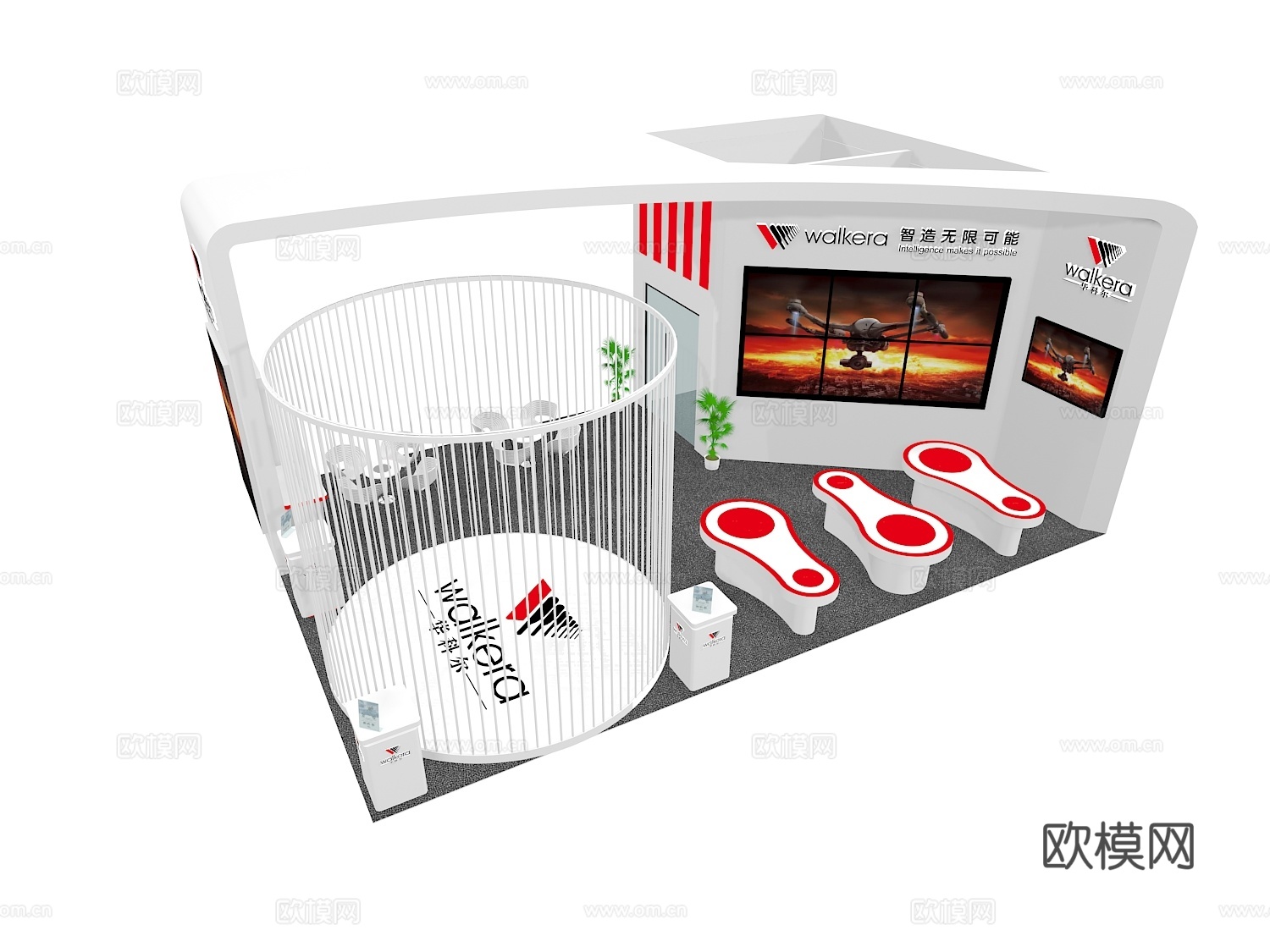 展台3d模型