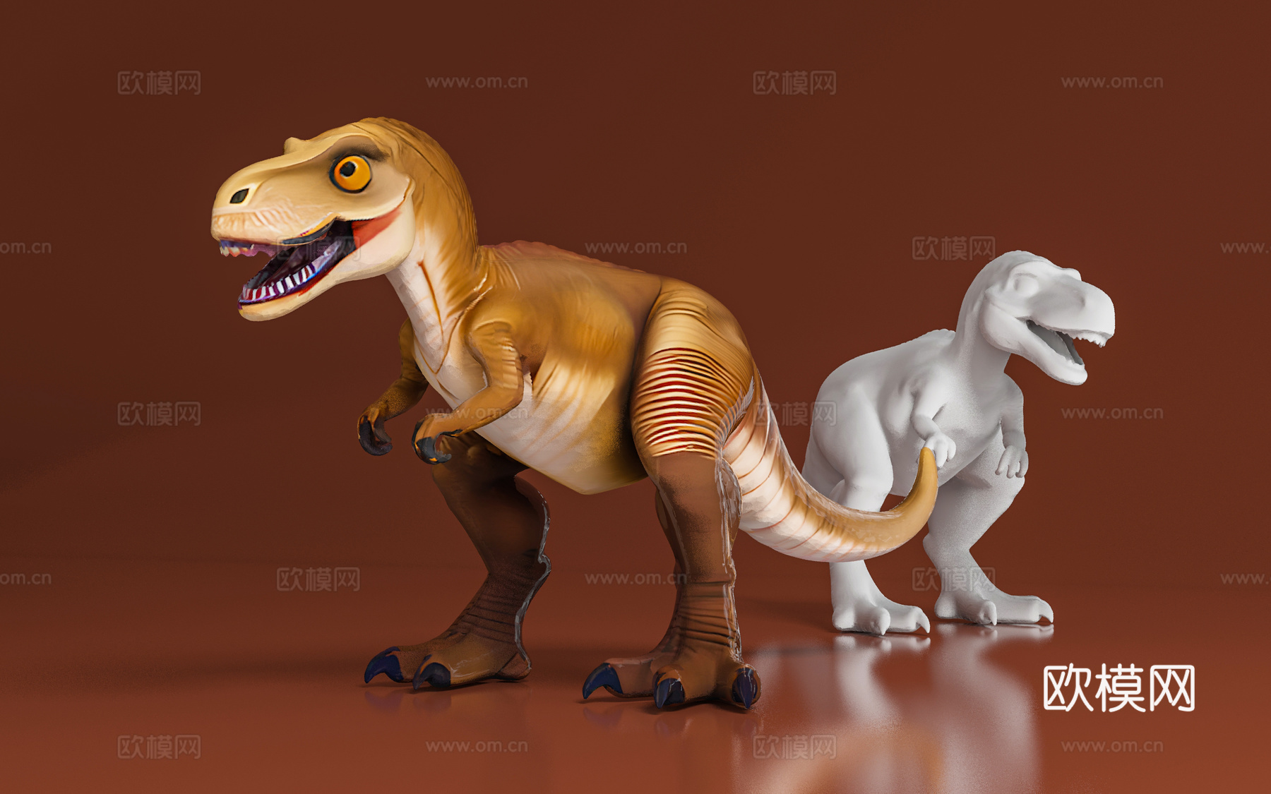 恐龙 霸王龙 动物 标本 动物园 科普 展示 卡通 游戏 美3d模型