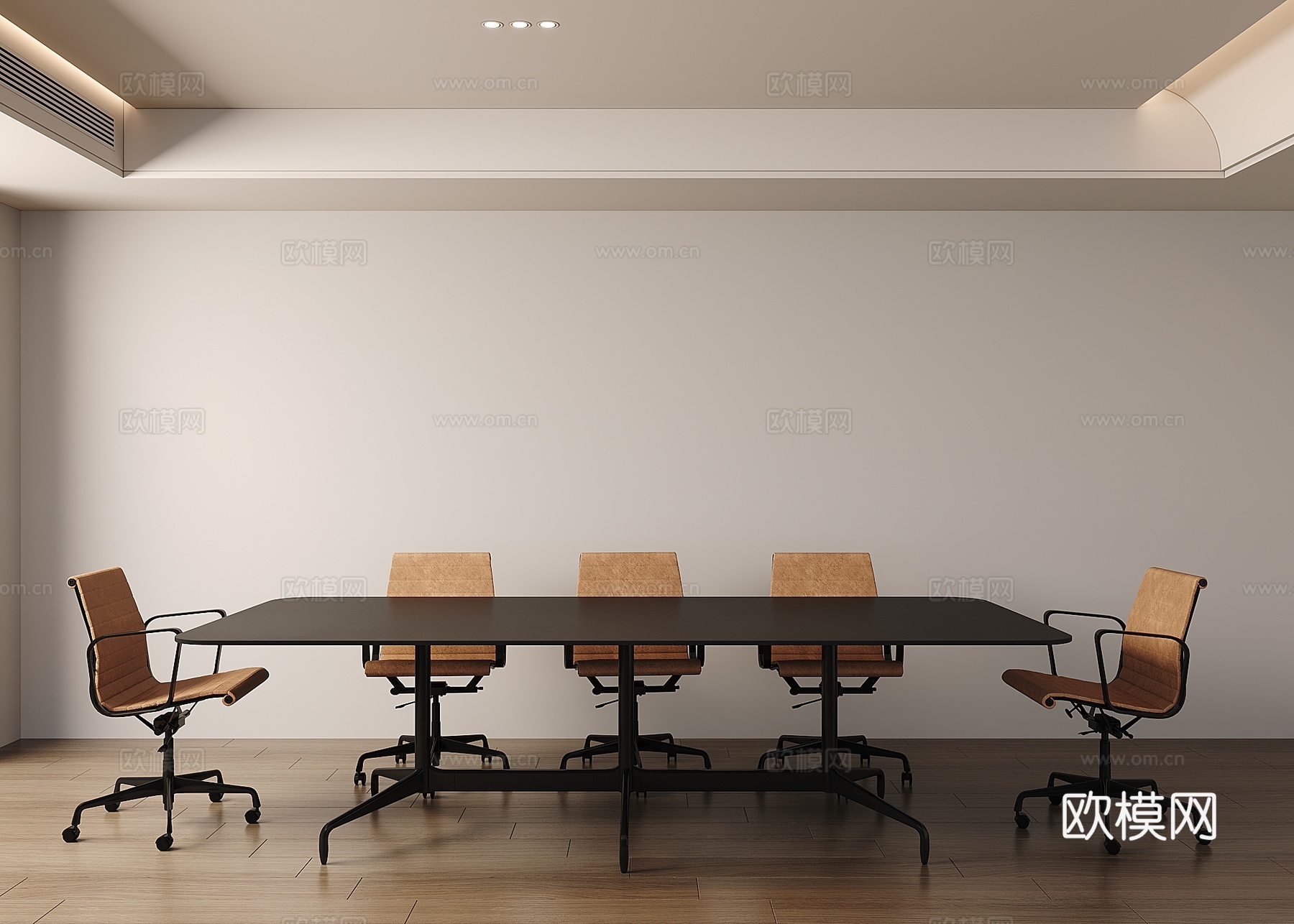 现代办公会议桌椅3d模型