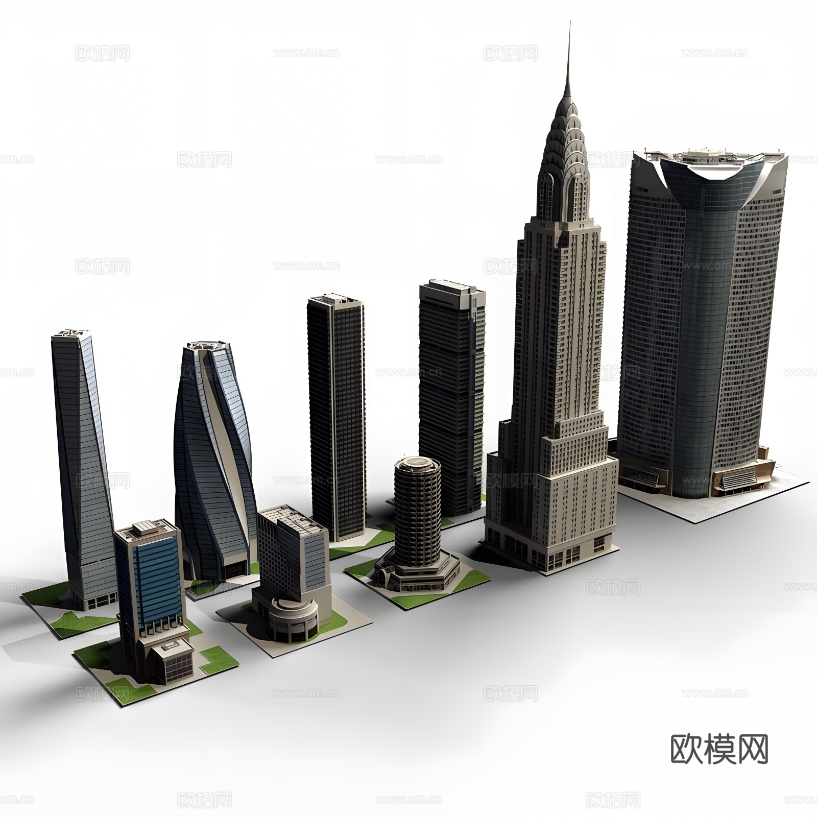 摩天大楼收集3d模型