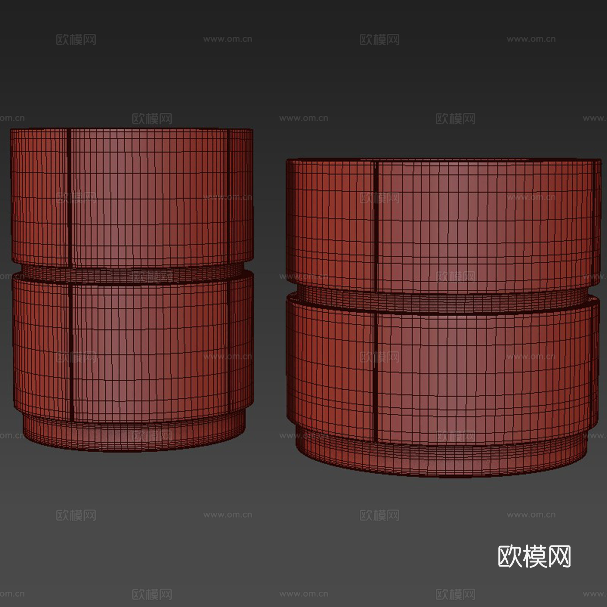 现代 卧室 床头柜3d模型