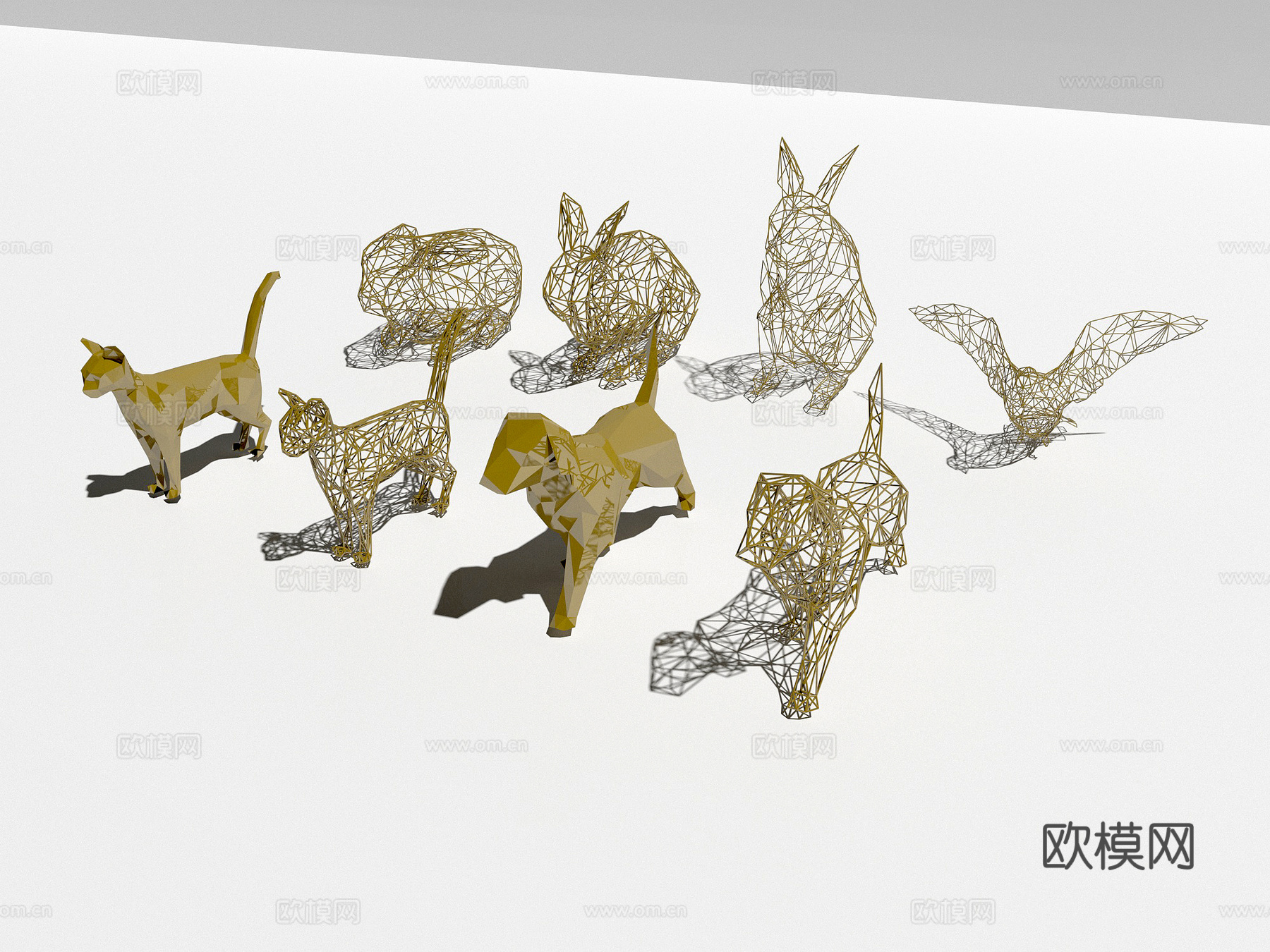 雕塑 动物雕塑 潮玩3d模型