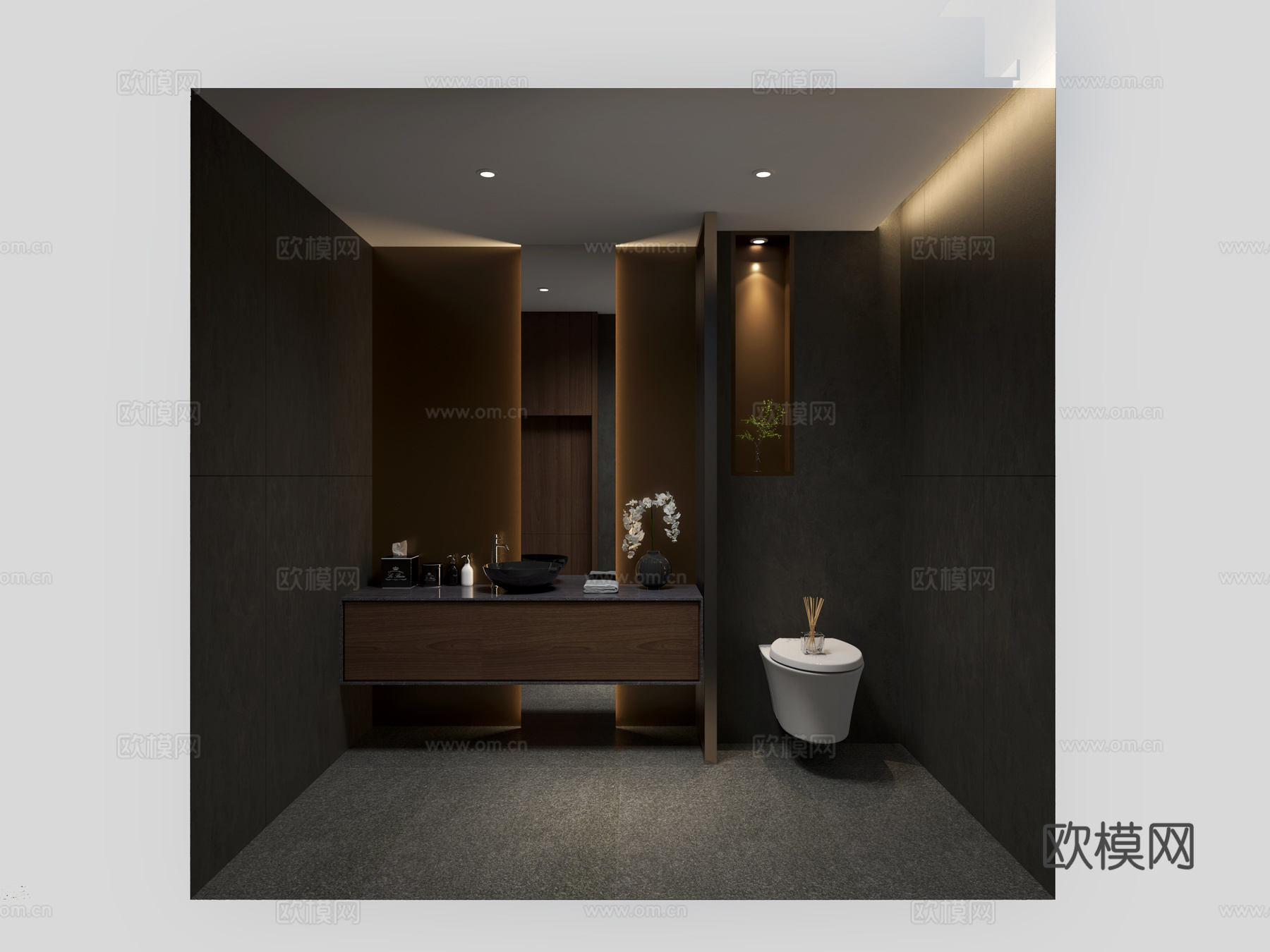 酒店+卫生间3d模型