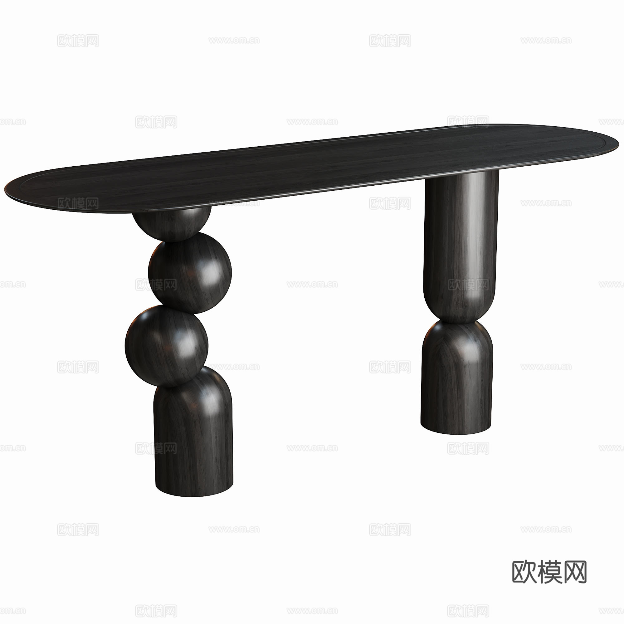 现代客厅 玄关桌 桌子3d模型