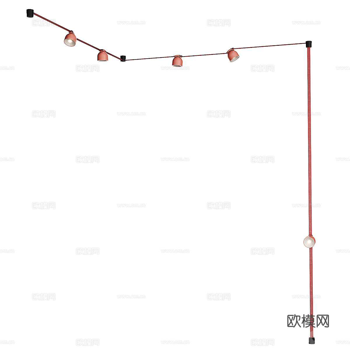 现代轻奢极简 Plusminus 装饰吊灯3d模型