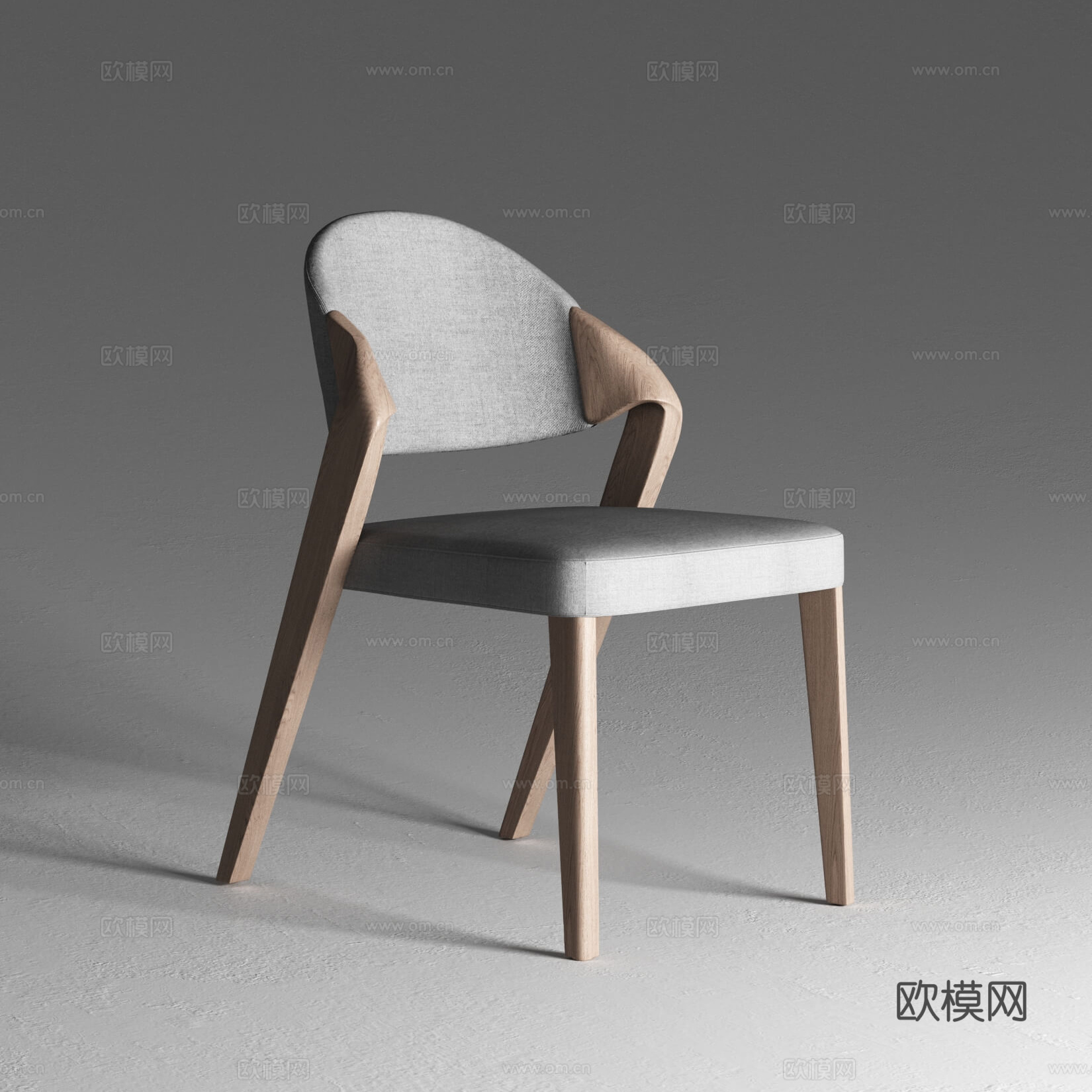 中古单椅 餐椅3d模型
