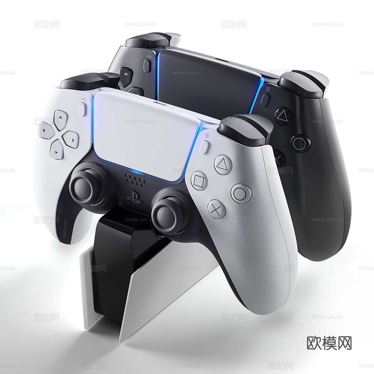 索尼PS5游戏机3d模型