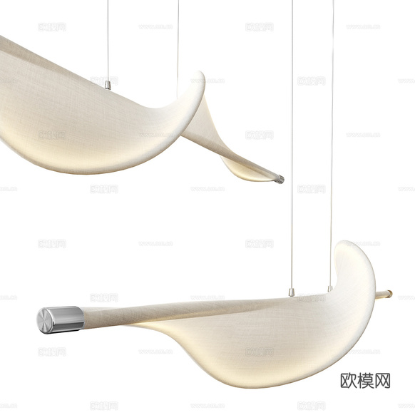 新中式 Edano 装饰吊灯3d模型下载(渲染图3)