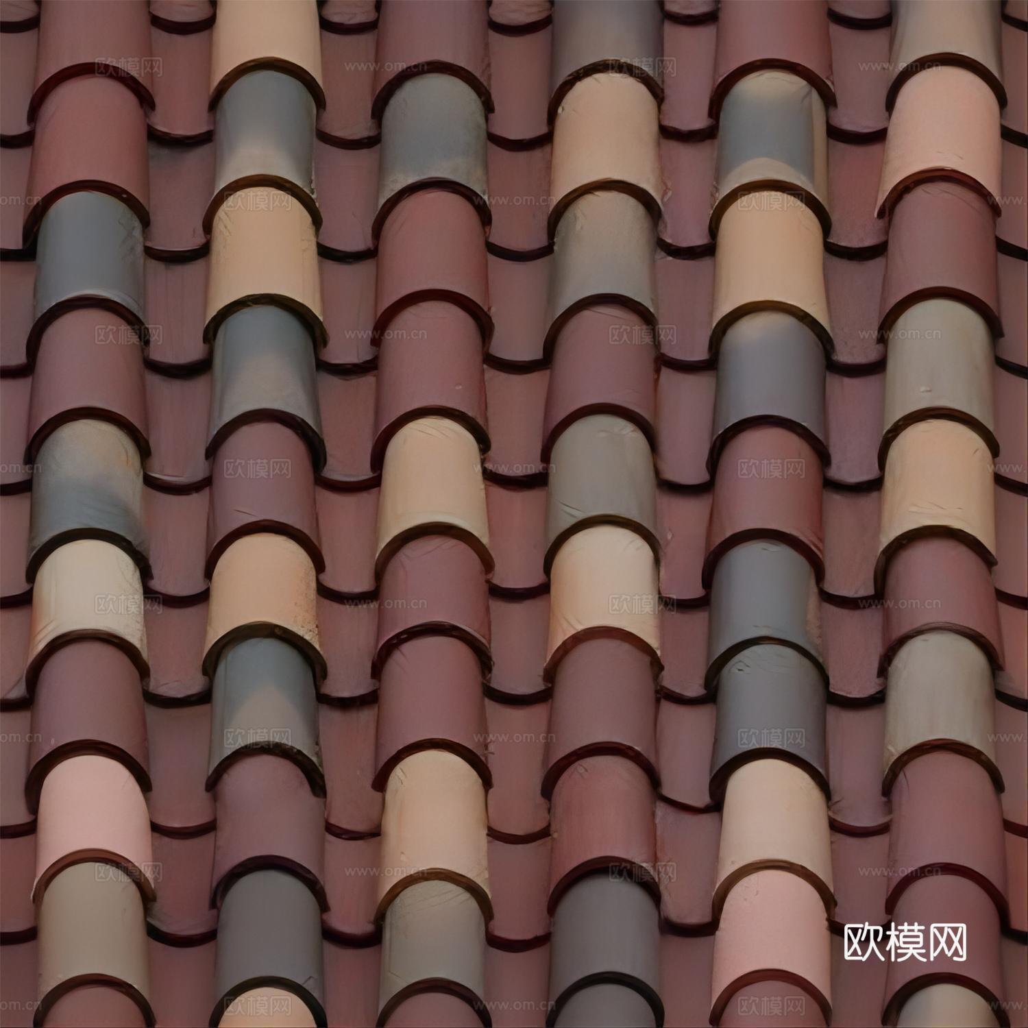 屋顶瓦片贴图