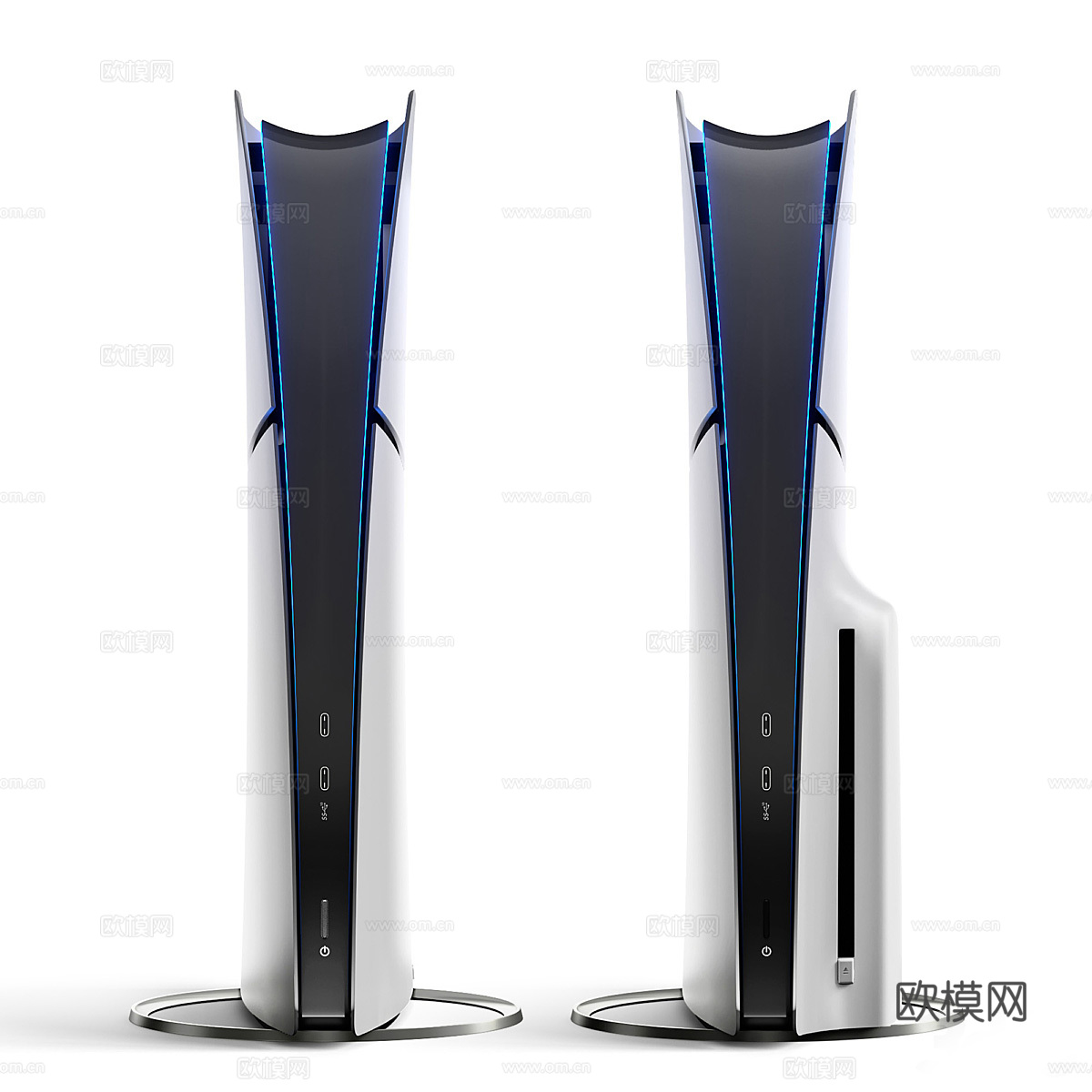 索尼PS5游戏机3d模型