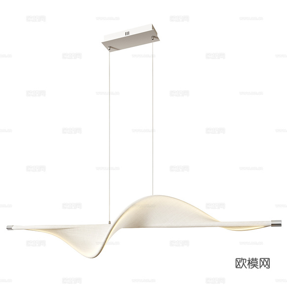 新中式 Edano 装饰吊灯3d模型下载(渲染图2)
