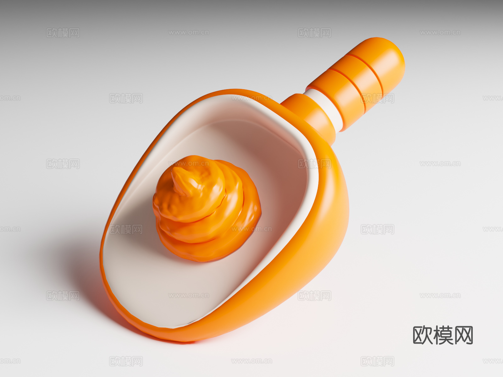 卡通风格宠物用品 宠物系列 宠物便便铲 便铲 Q版宠物用品3d模型