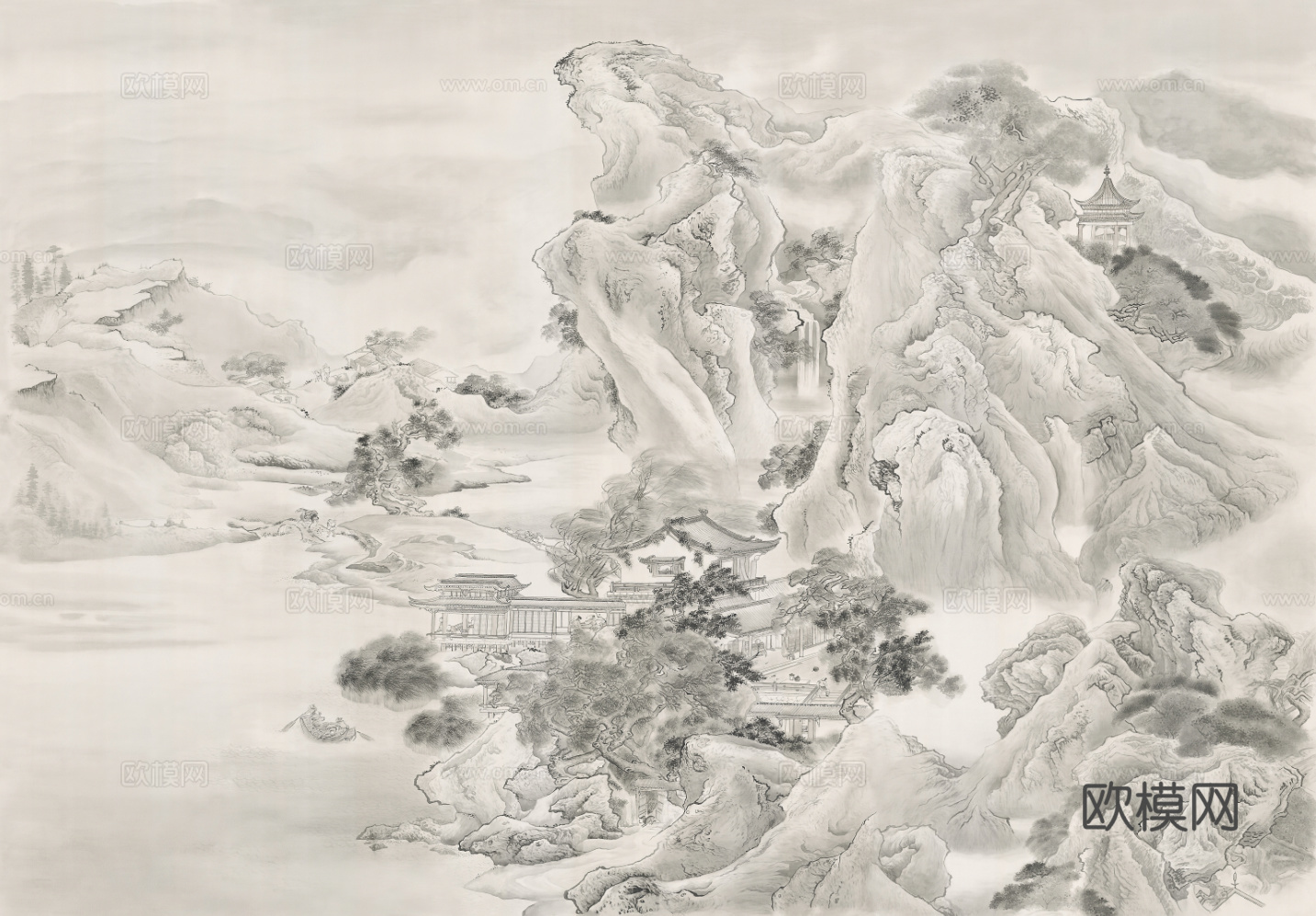 新中式禅意壁画