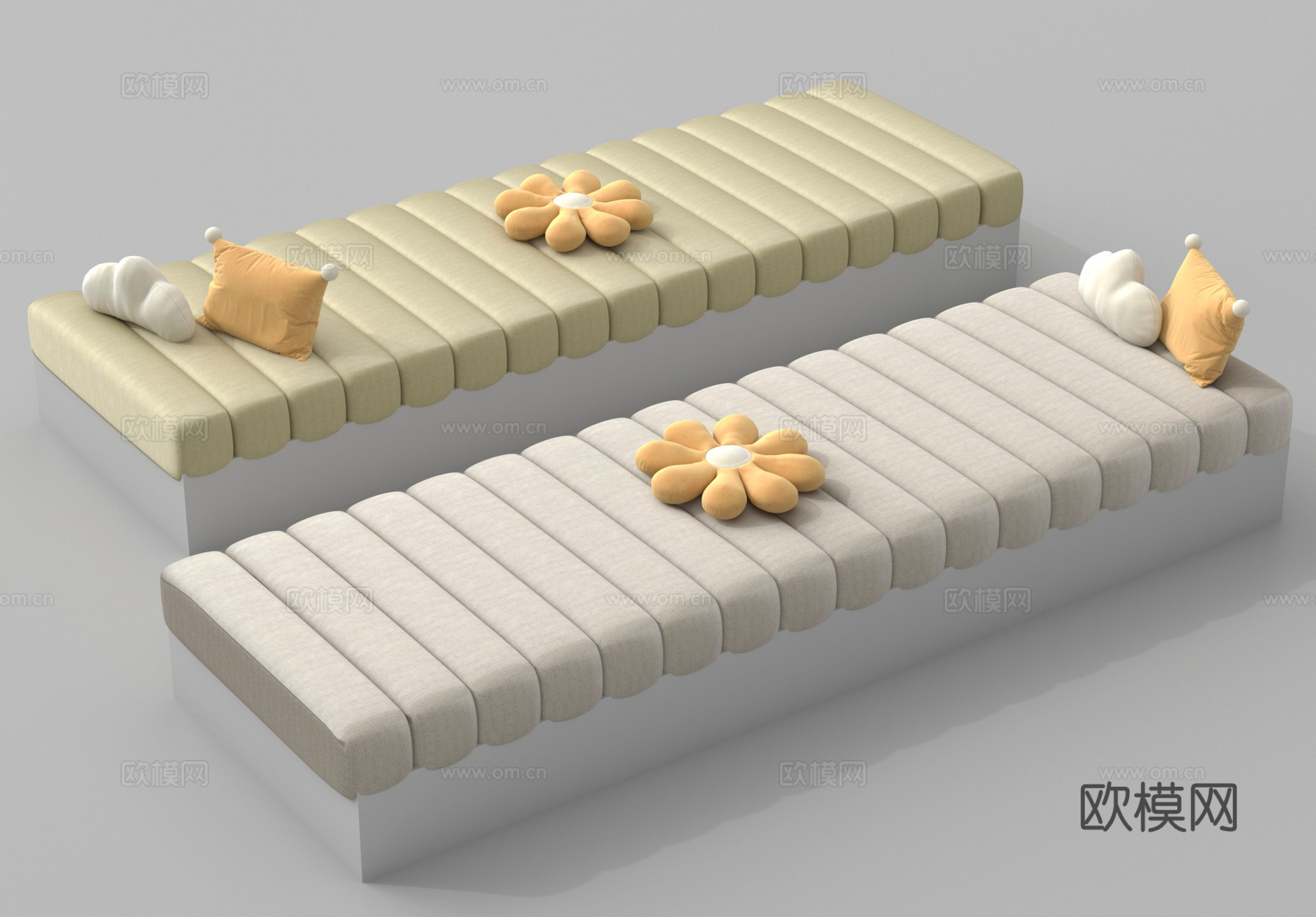 垫子 飘窗垫 抱枕3d模型