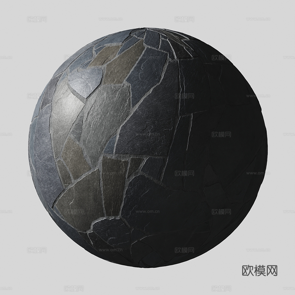 石砖 石墙 青石板3d模型