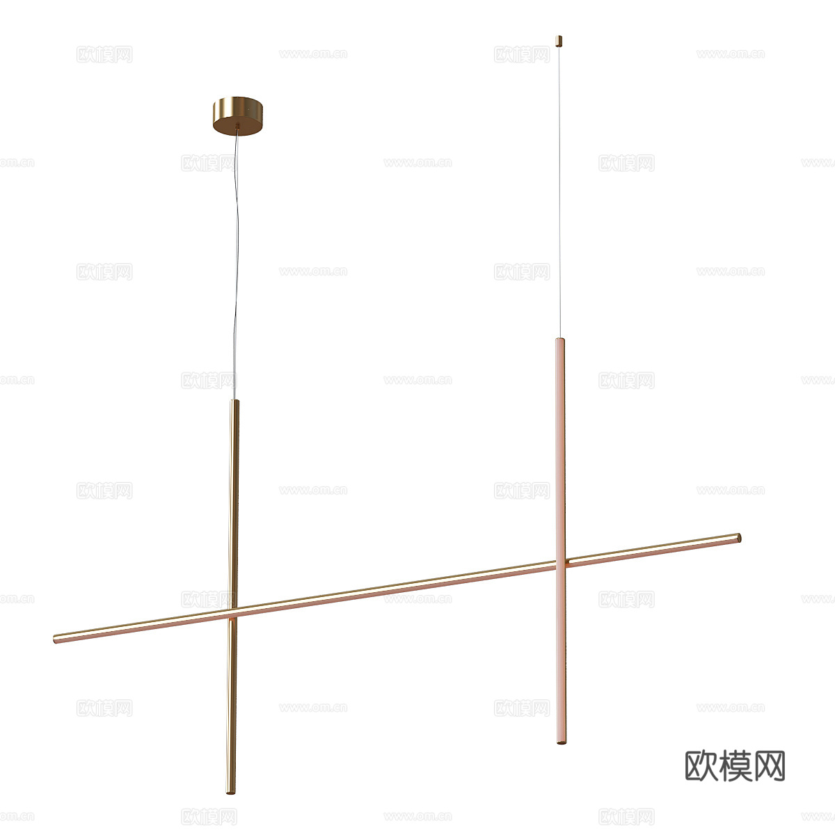 现代轻奢极简 Flos Coordinates 悬架吊灯3d模型
