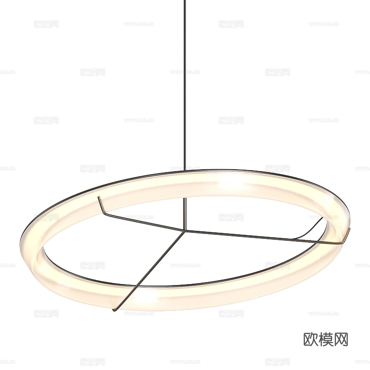 现代轻奢 Bazart 圆形装饰吊灯3d模型