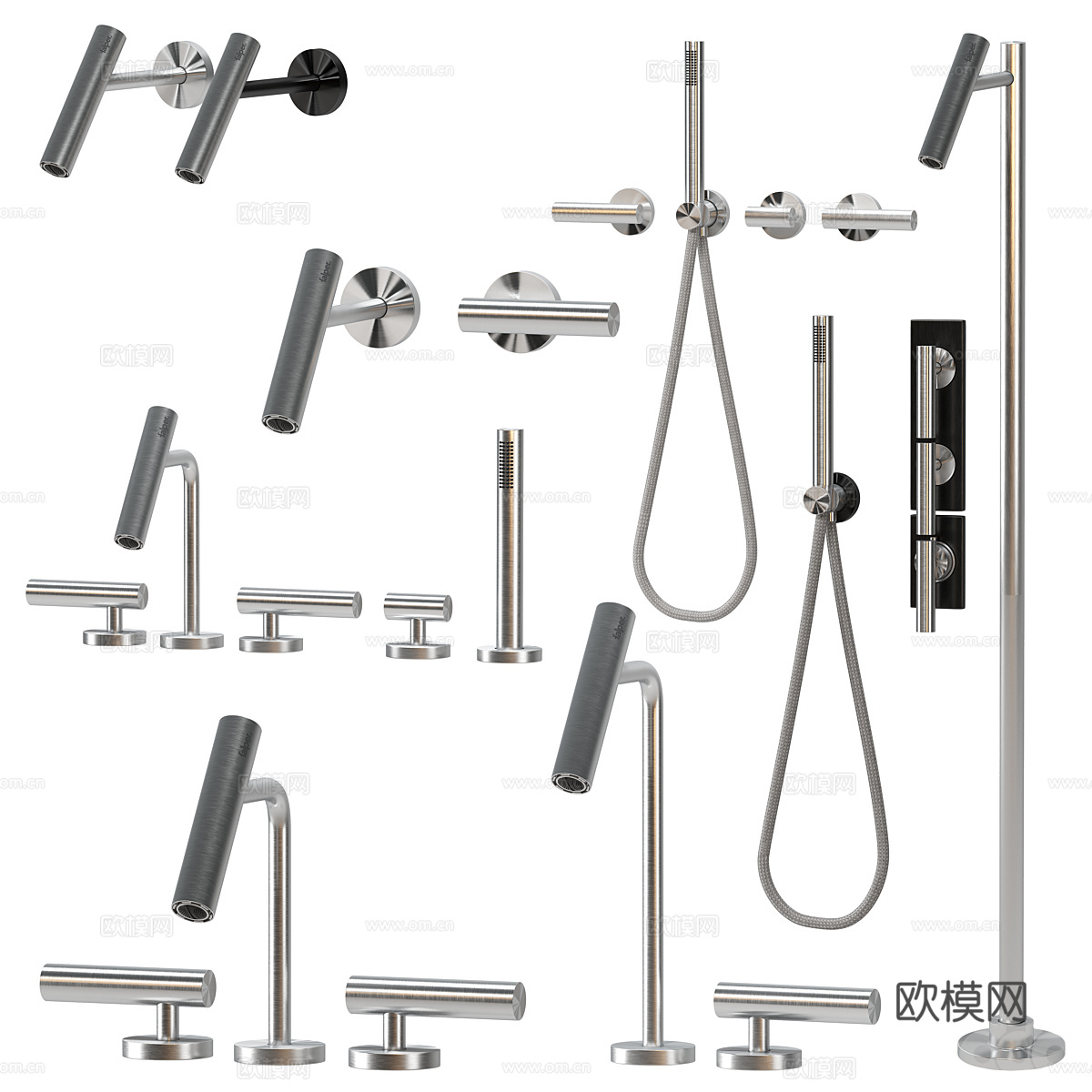 现代 FALPER CILINDRO 水龙头套装3d模型